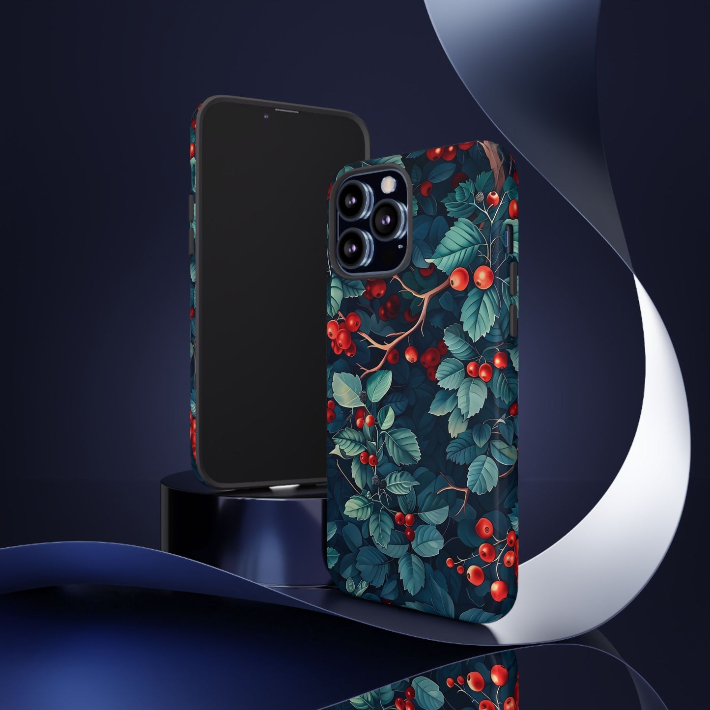 Berry Blossom Phone Case - Nature Lover's Gift, Floral Design, Cute Accessory for Spring, Unique Tech Cover, Perfect for Holidays