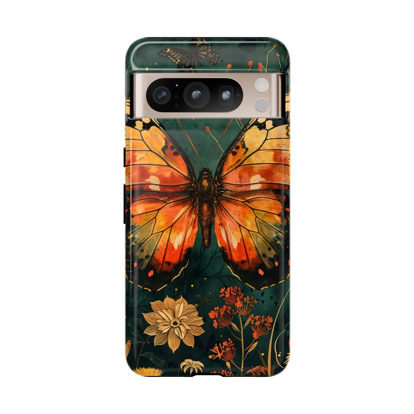Butterfly Phone Case – Tough Cases for Nature Lovers, Floral Design, Butterfly Art, Unique Gift, Eco-Friendly Protection