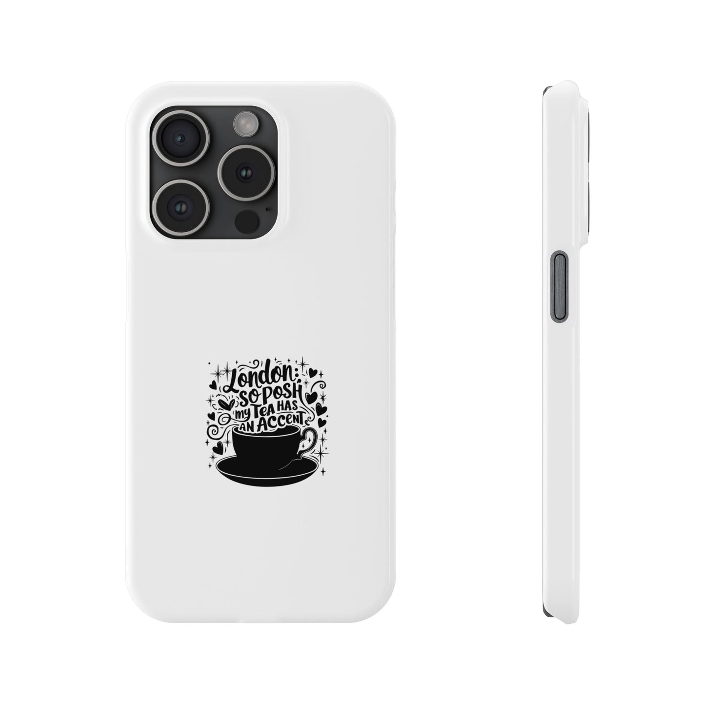 Coffee Lover Slim Phone Cases, Custom Smartphone Cover, Gifts for Coffee Enthusiasts, Unique Accessories, Birthday Gift Idea