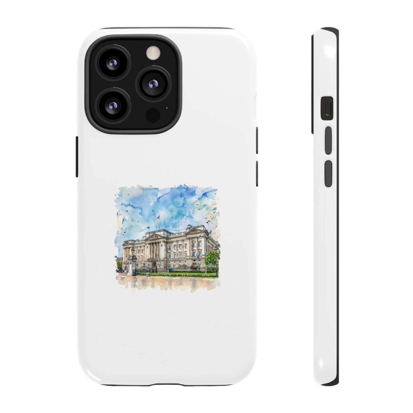Artistic Phone Case - Watercolor Architecture Design