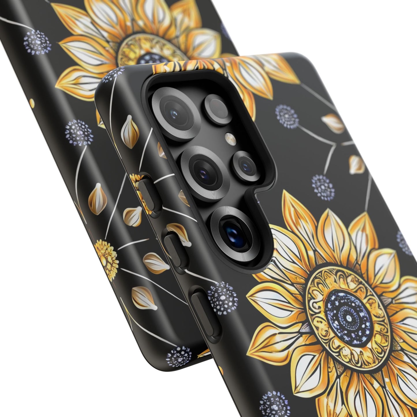 Floral Phone Case with Mandala Design, Tough Cases for iPhone & Samsung, Boho Style, Gift for Her, Unique Accessories
