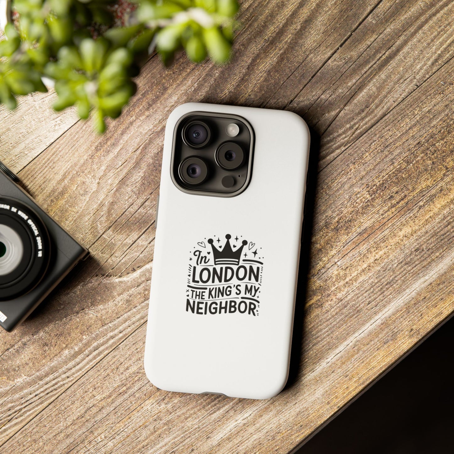 London-Themed Tough Phone Case - Chic & Stylish Protection