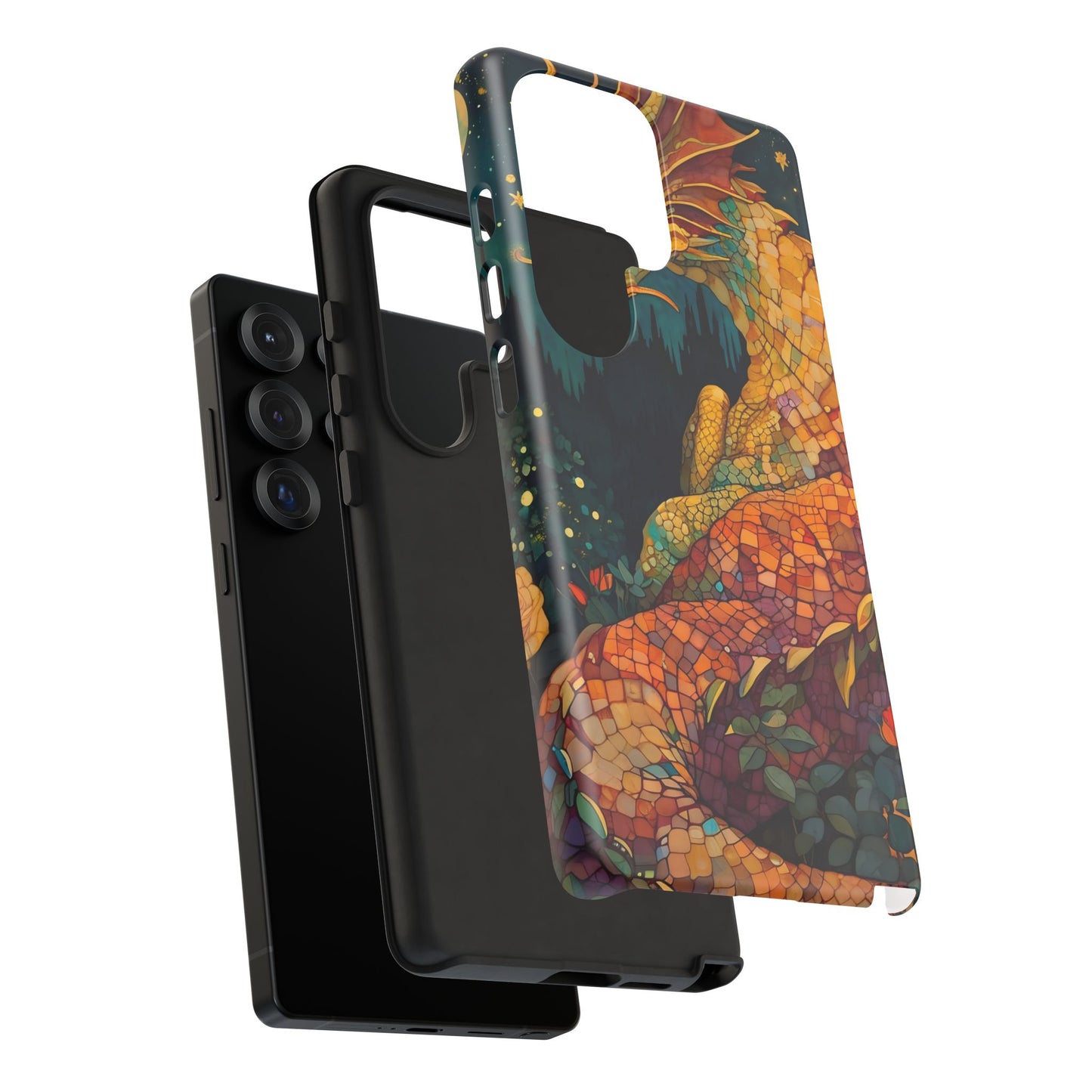 Dragon Art Phone Case, Tough Phone Cover, Fantasy Gift, Unique Mobile Accessory, Dragon Lover Gift, Stylish Protection