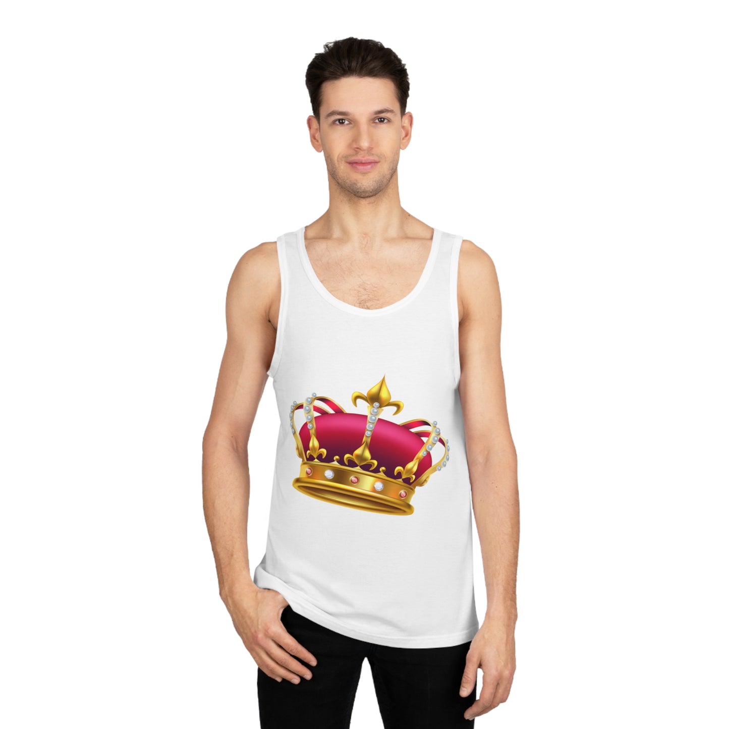 Unisex Softstyle™ Tank Top - Elegant British Crown Icon