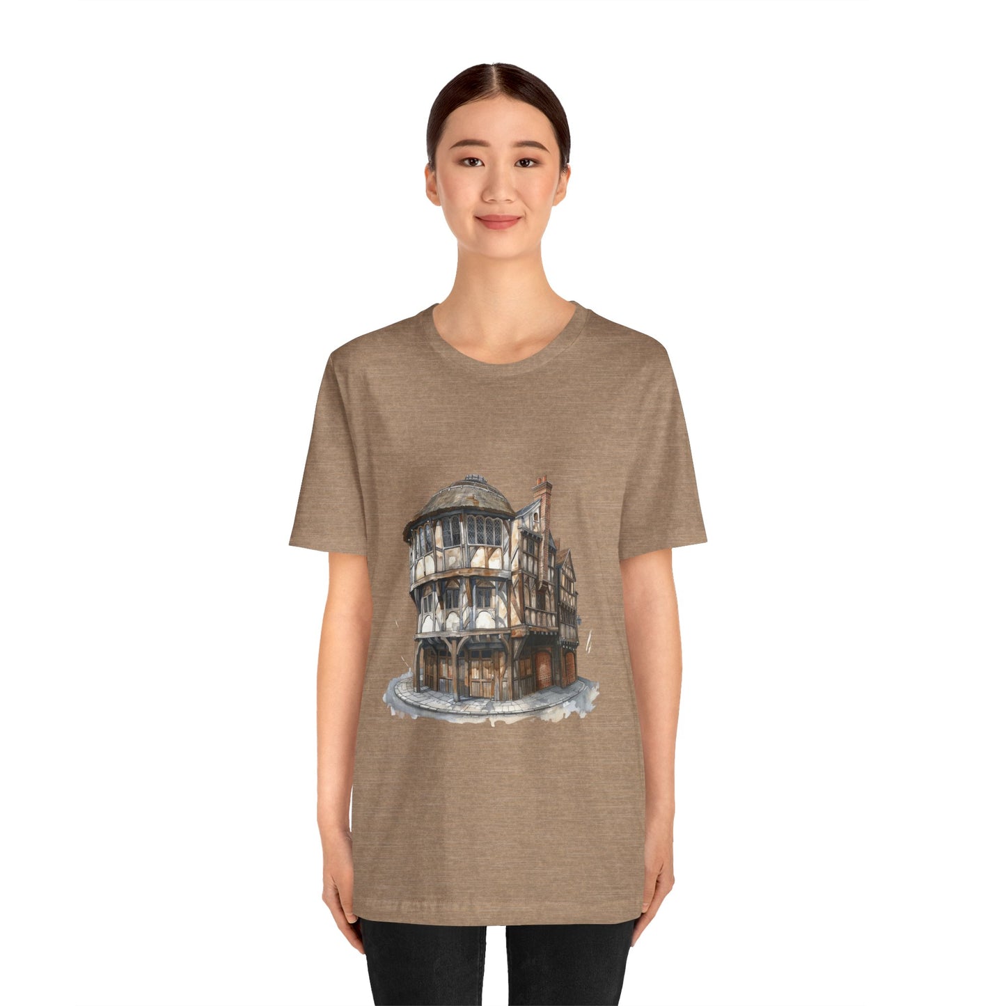 Unisex Jersey Short Sleeve Tee - Where Friends Gather - The Cozy British Pub