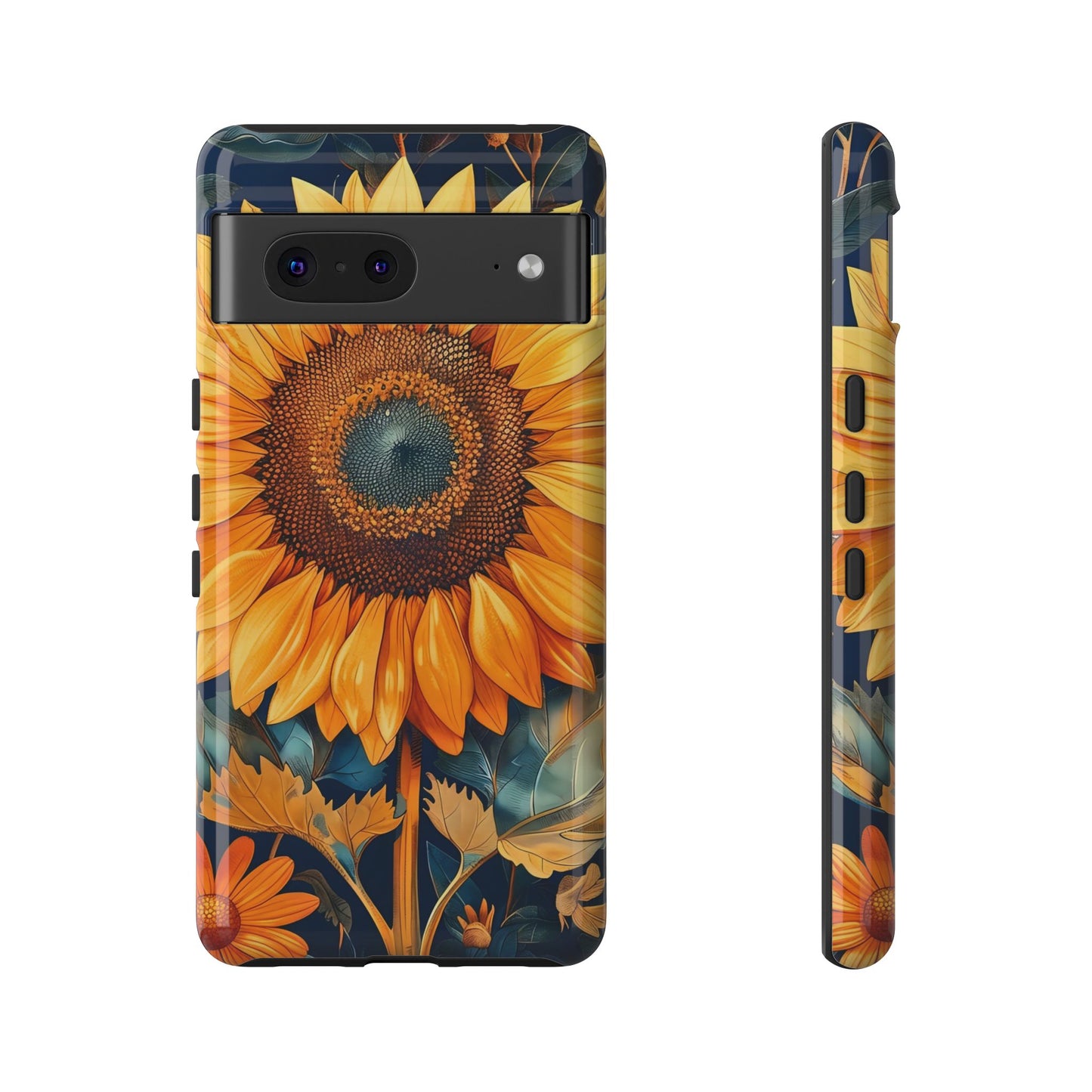 Sunflower Phone Case - Floral Design for Nature Lovers, Cute Spring Accessory, Gift for Her, Eco-Friendly Cover