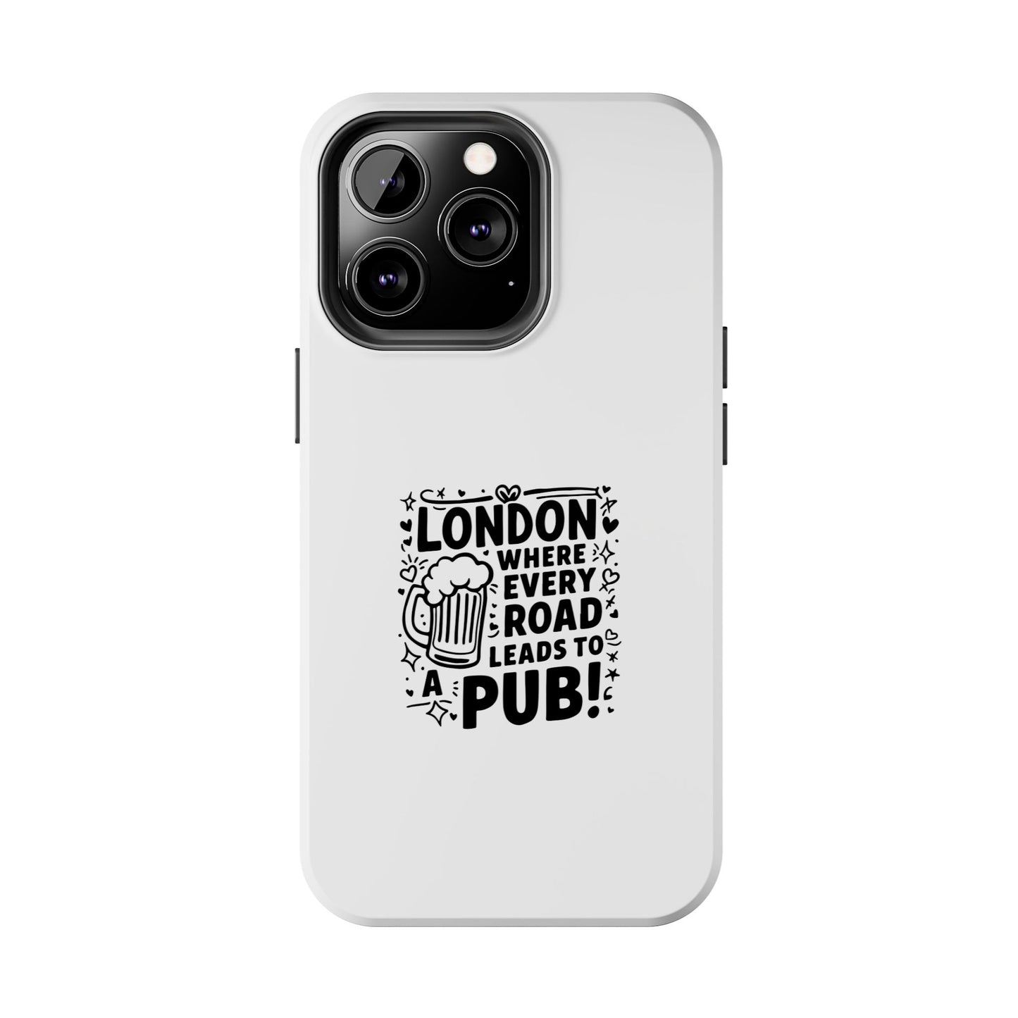 London Pub Themed Tough Phone Case - Perfect Gift for Travelers