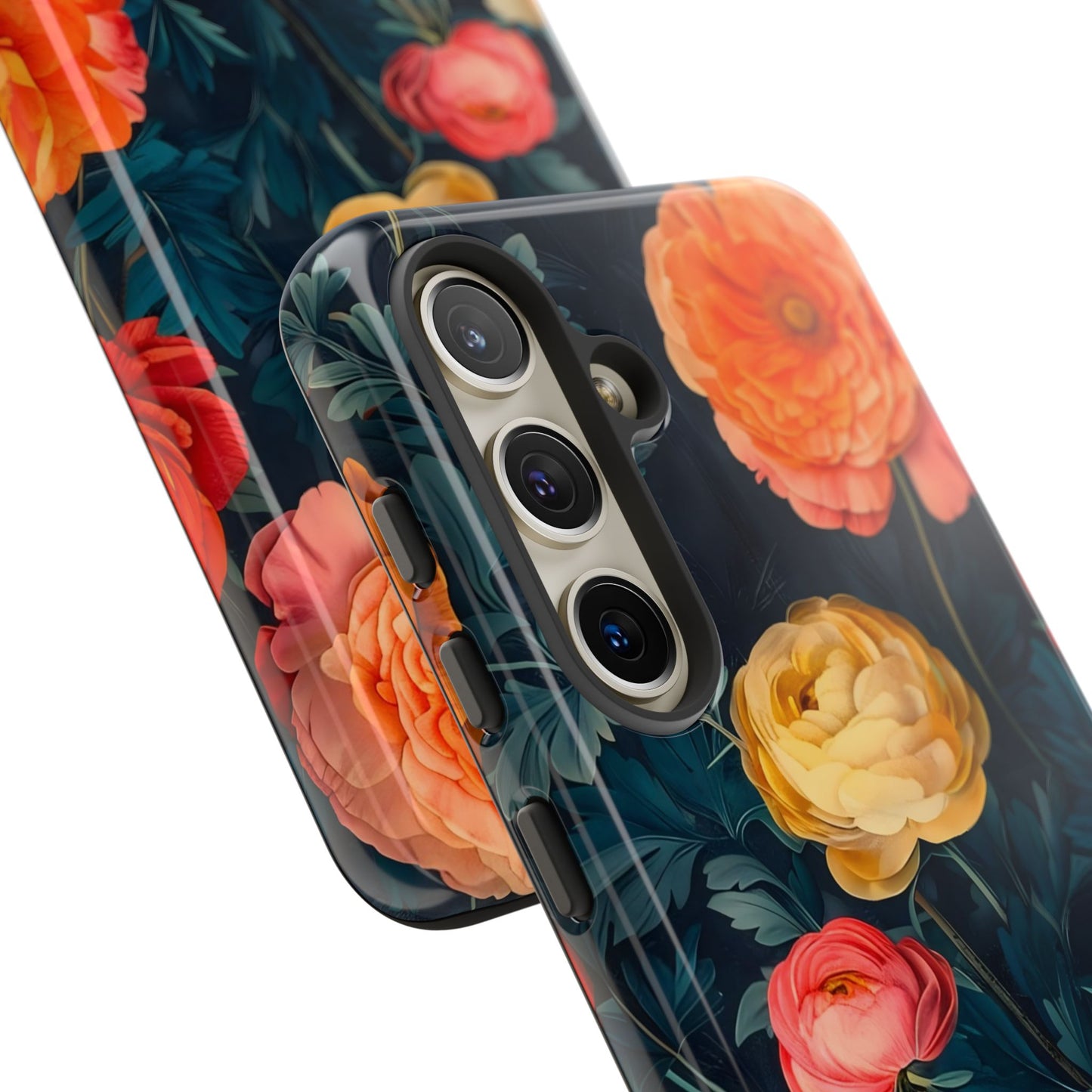 Floral Phone Case - Tough Cases, Stylish Protection, Gift for Flower Lovers, Customizable Cover, Floral Design Mobile Accessory