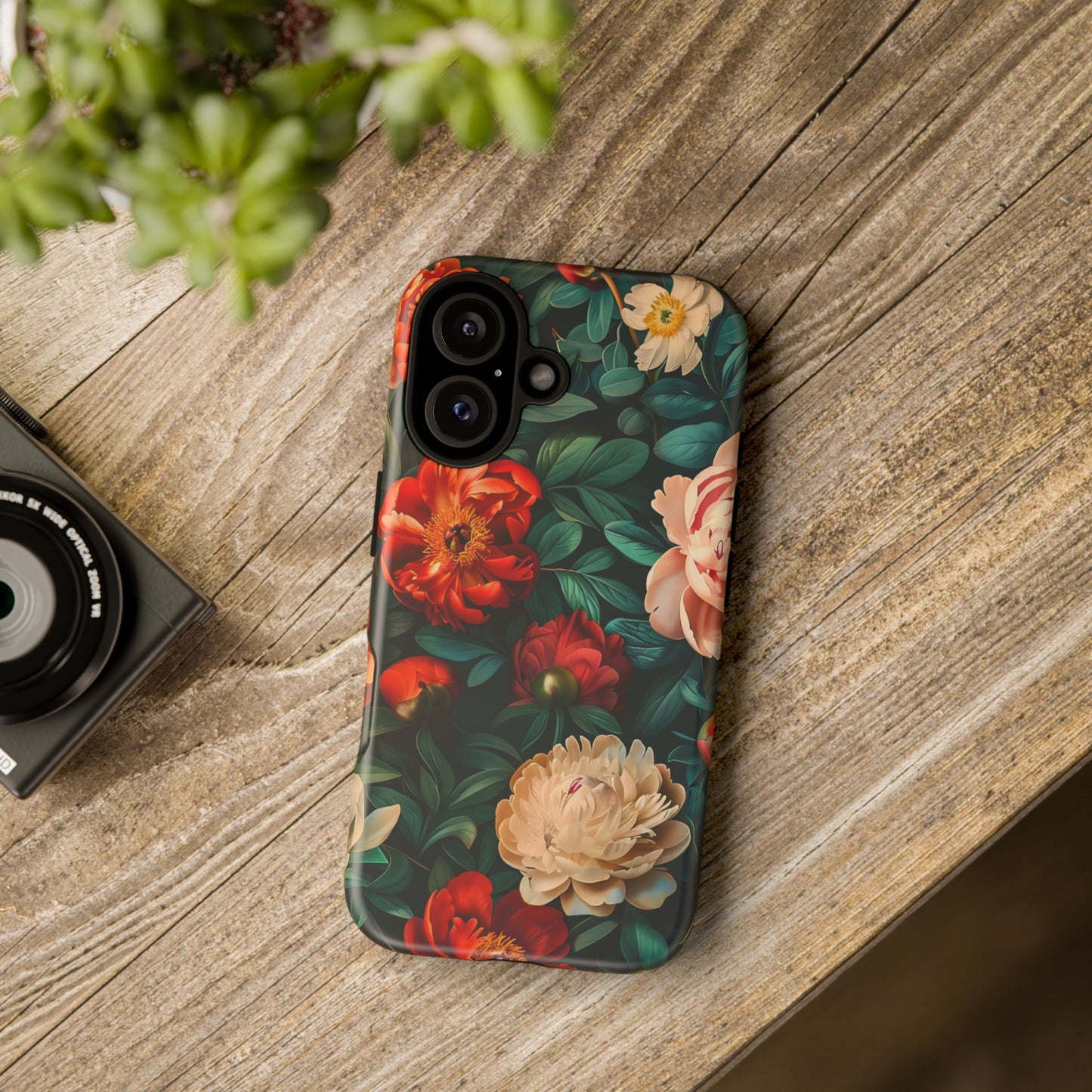 Floral Phone Case - Tough Cases, Vibrant Protection, Gift for Her, Cute Floral Design, Trendy Accessory, Perfect for Spring