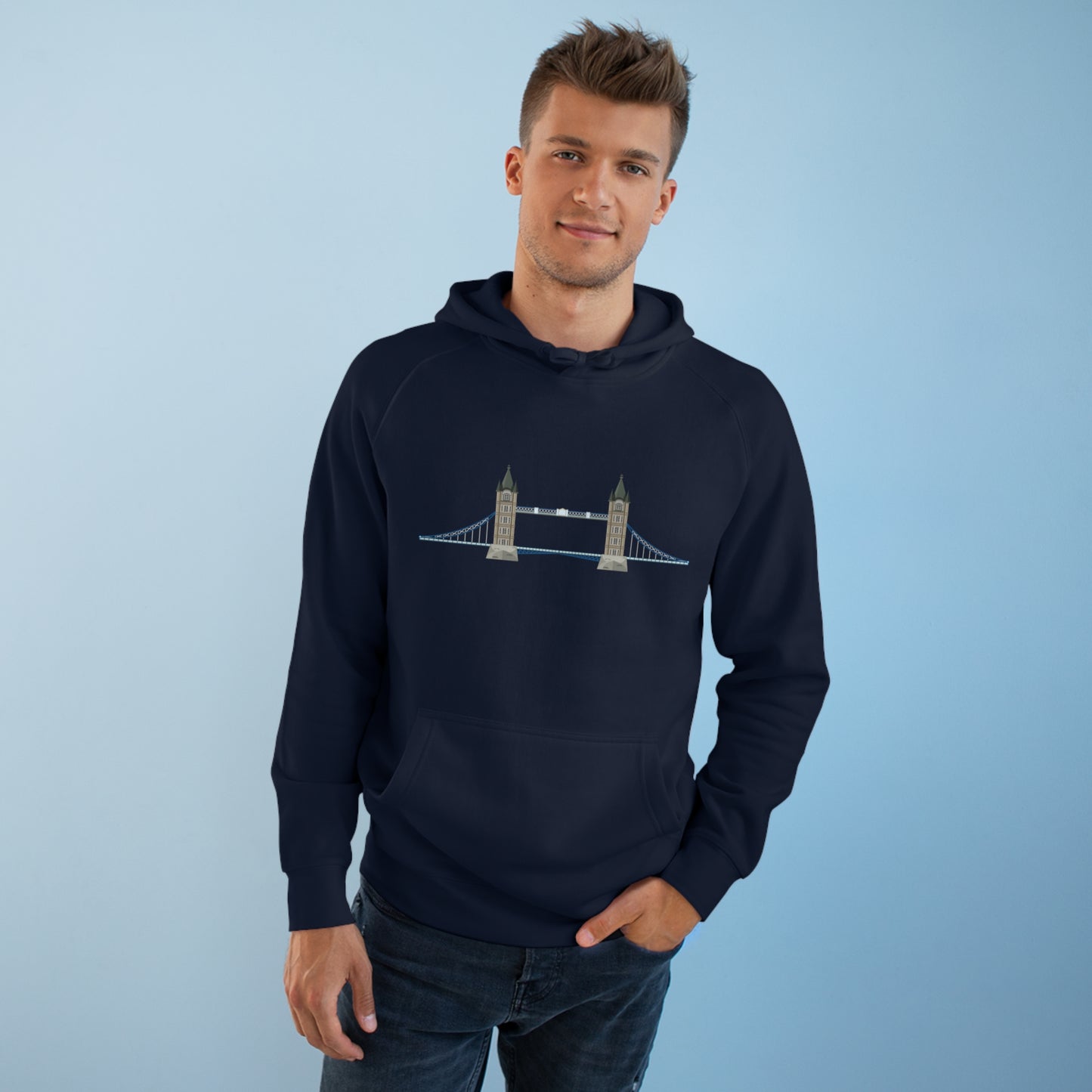 Relaxed Unisex Hoodie - Tower Bridge