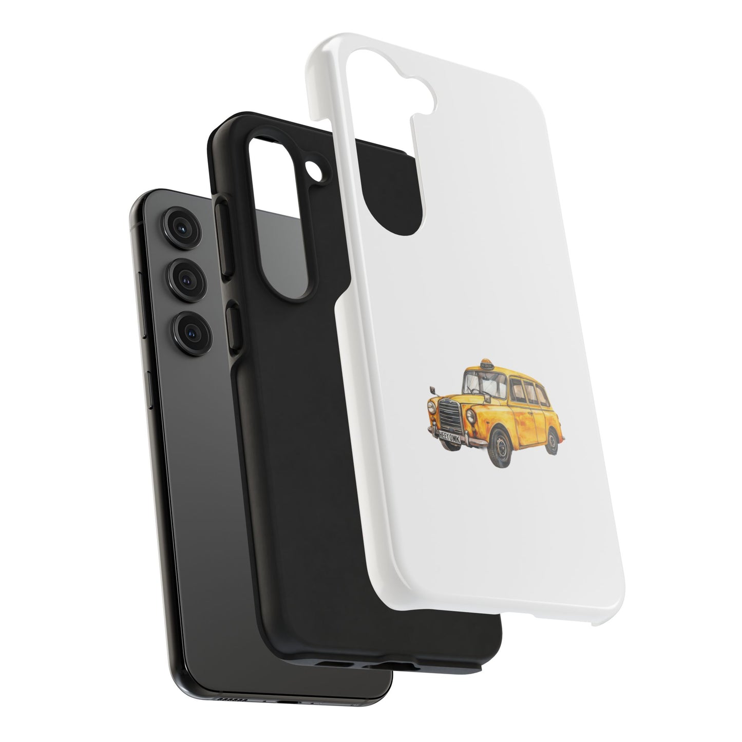 Yellow Taxi Tough Phone Case - Durable Protection for Urban Adventures