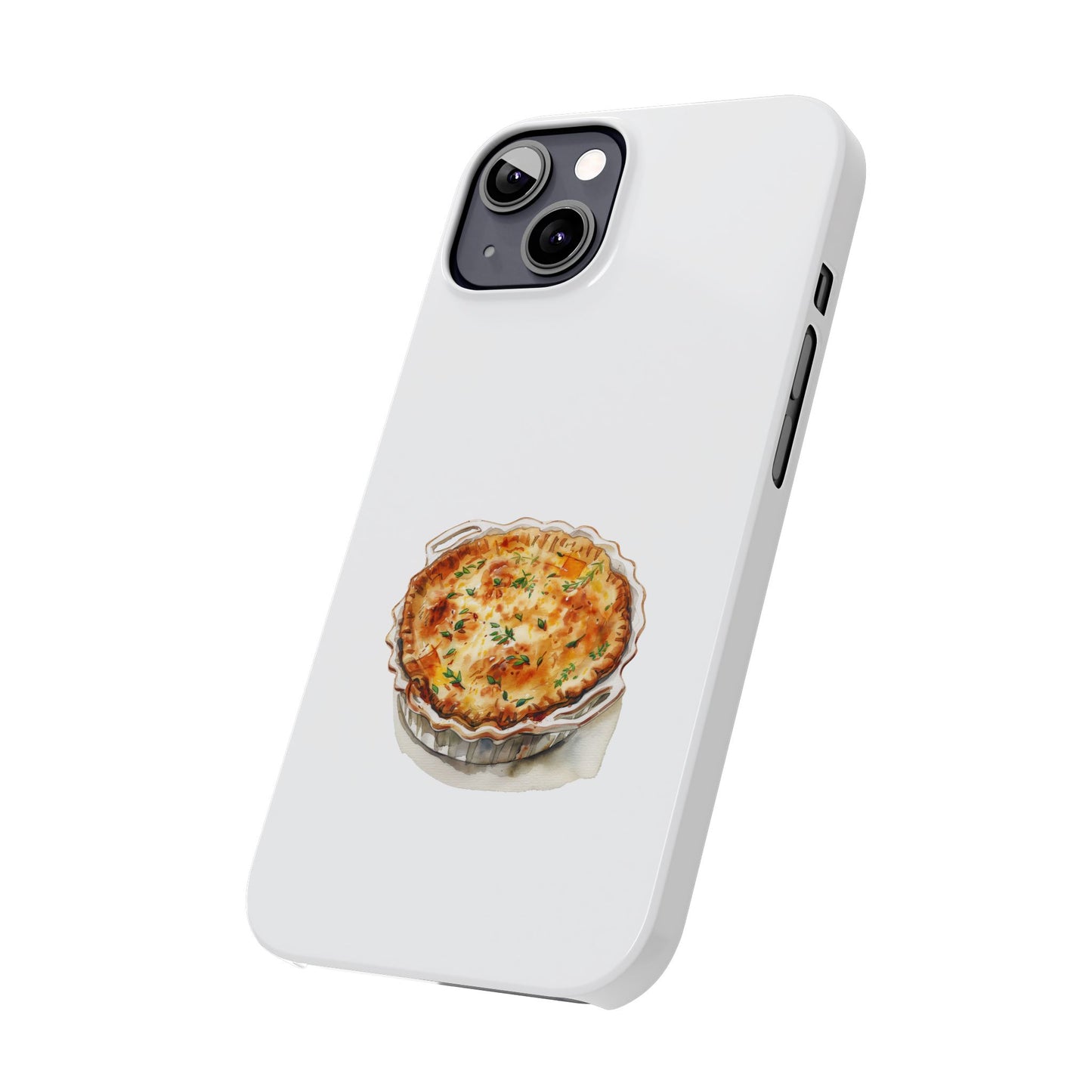 Quiche Lover Slim Phone Cases, Cute Foodie Phone Cover, Quirky Gift for Chefs, Kitchen Decor, Foodie Birthday Gift
