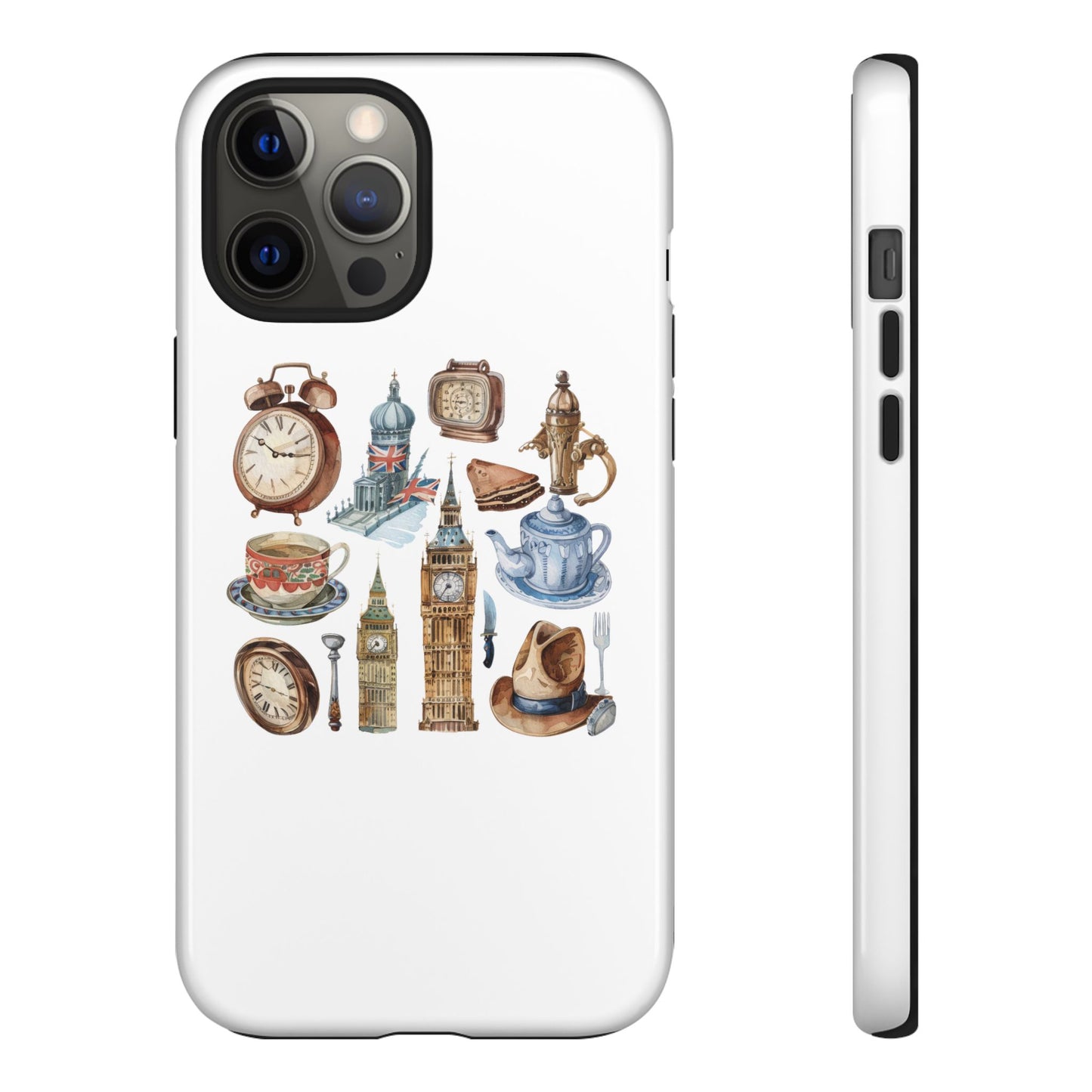 Vintage Illustrative Phone Case, Whimsical Tough Phone Cover, Gifts for Her, Unique Cell Phone Accessory