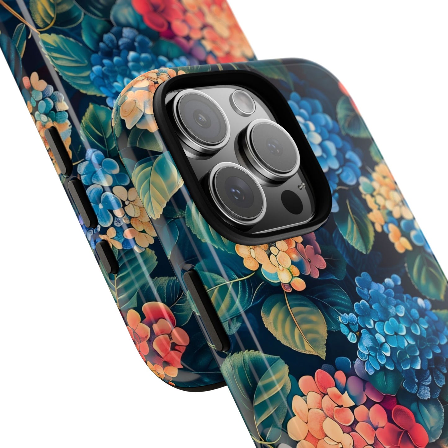 Floral Tough Phone Case, Durable Smartphone Cover, Flower Design, Gift for Her, Stylish Protection