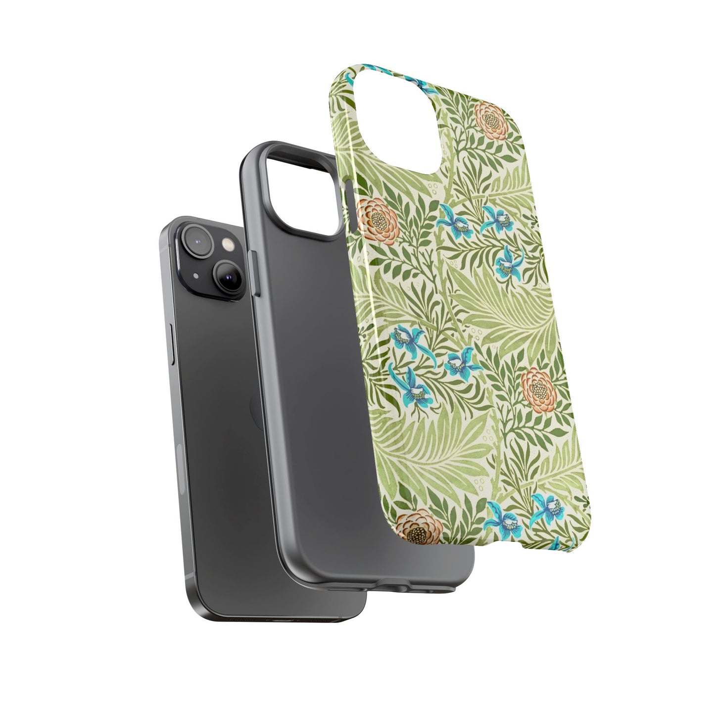 Tough Cases Phone Case, Botanical Print Phone Cover, Floral Smartphone Accessory, Nature-Inspired Tech Gear, Gift for Plant Lovers