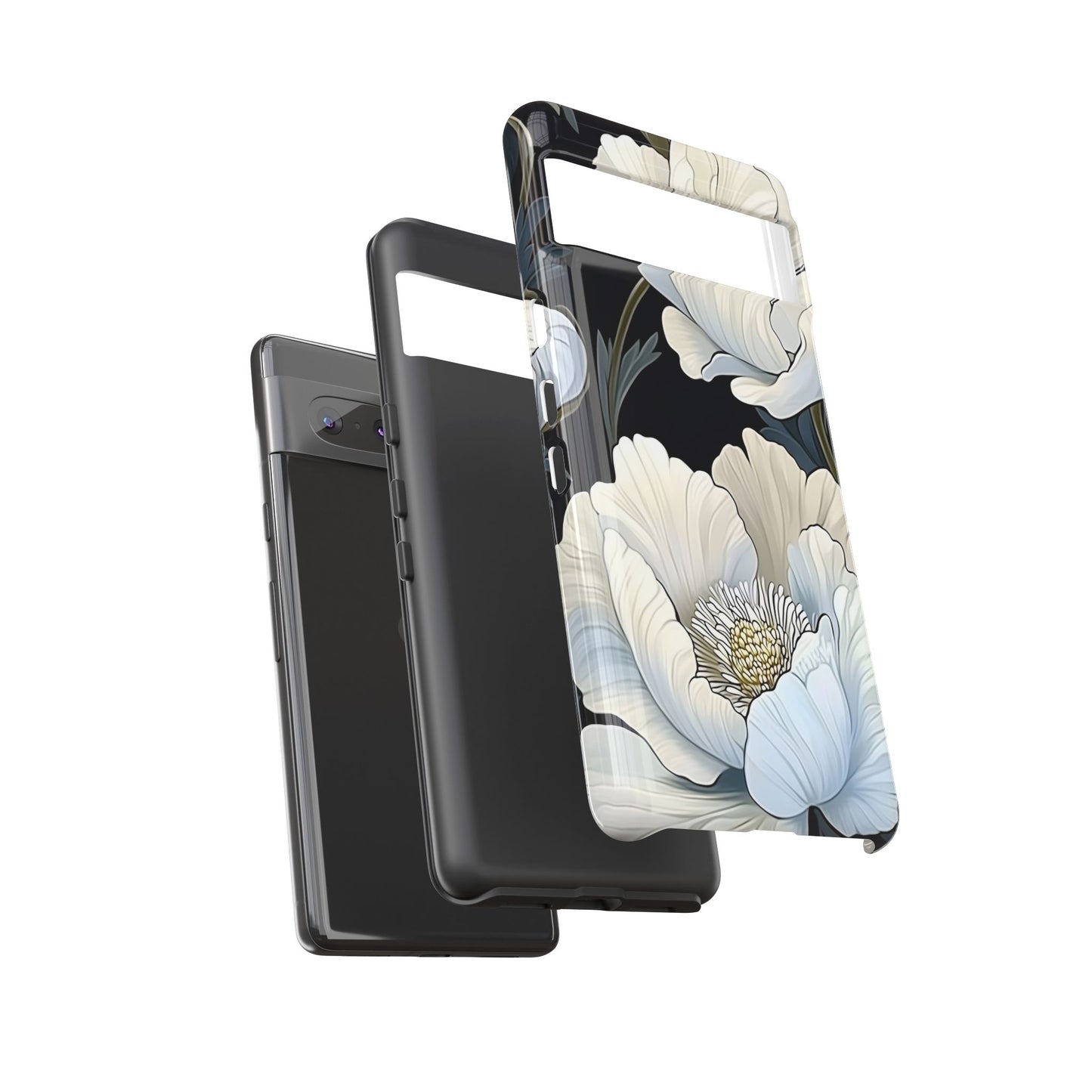 Floral Phone Case, Tough Cases for Women, Stylish Phone Cover, Floral Design Phone Protector, Nature Inspired Tech Accessories
