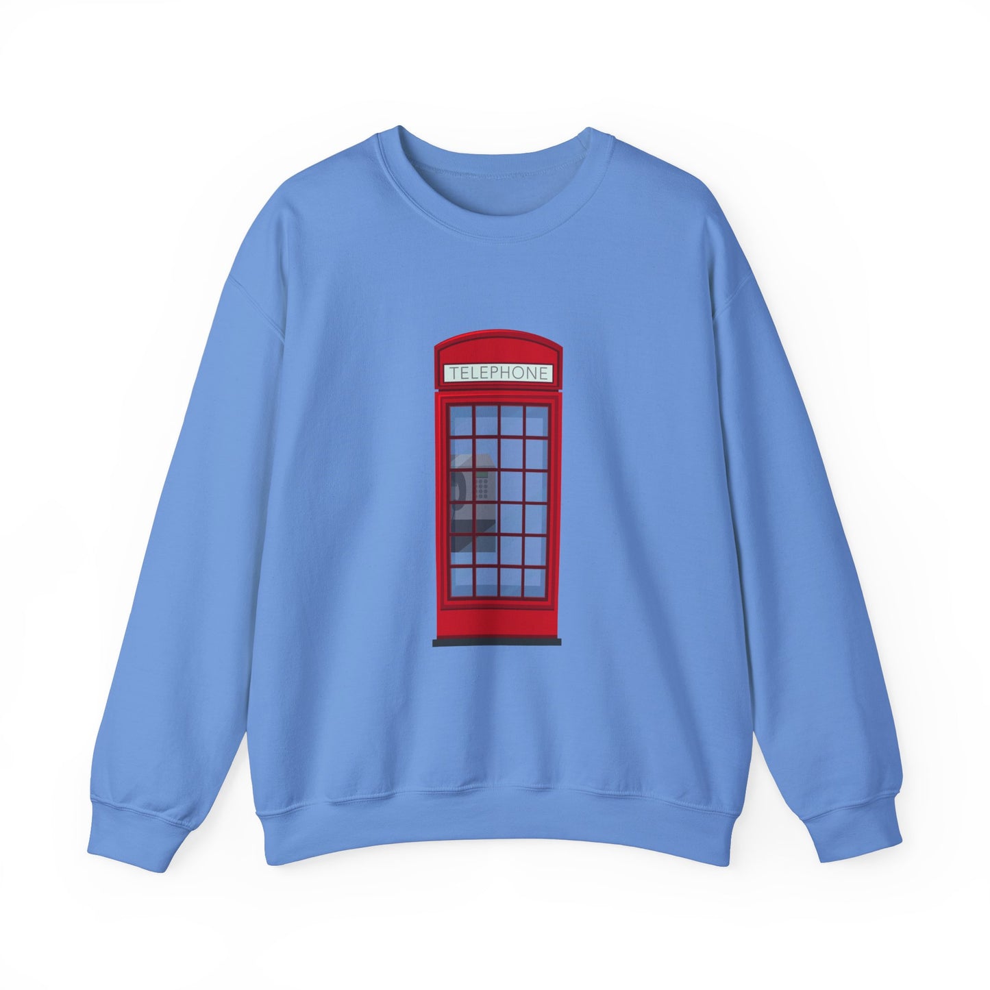 Unisex Heavy Blend™ Crewneck Sweatshirt Cozy - Iconic British Public Telephone