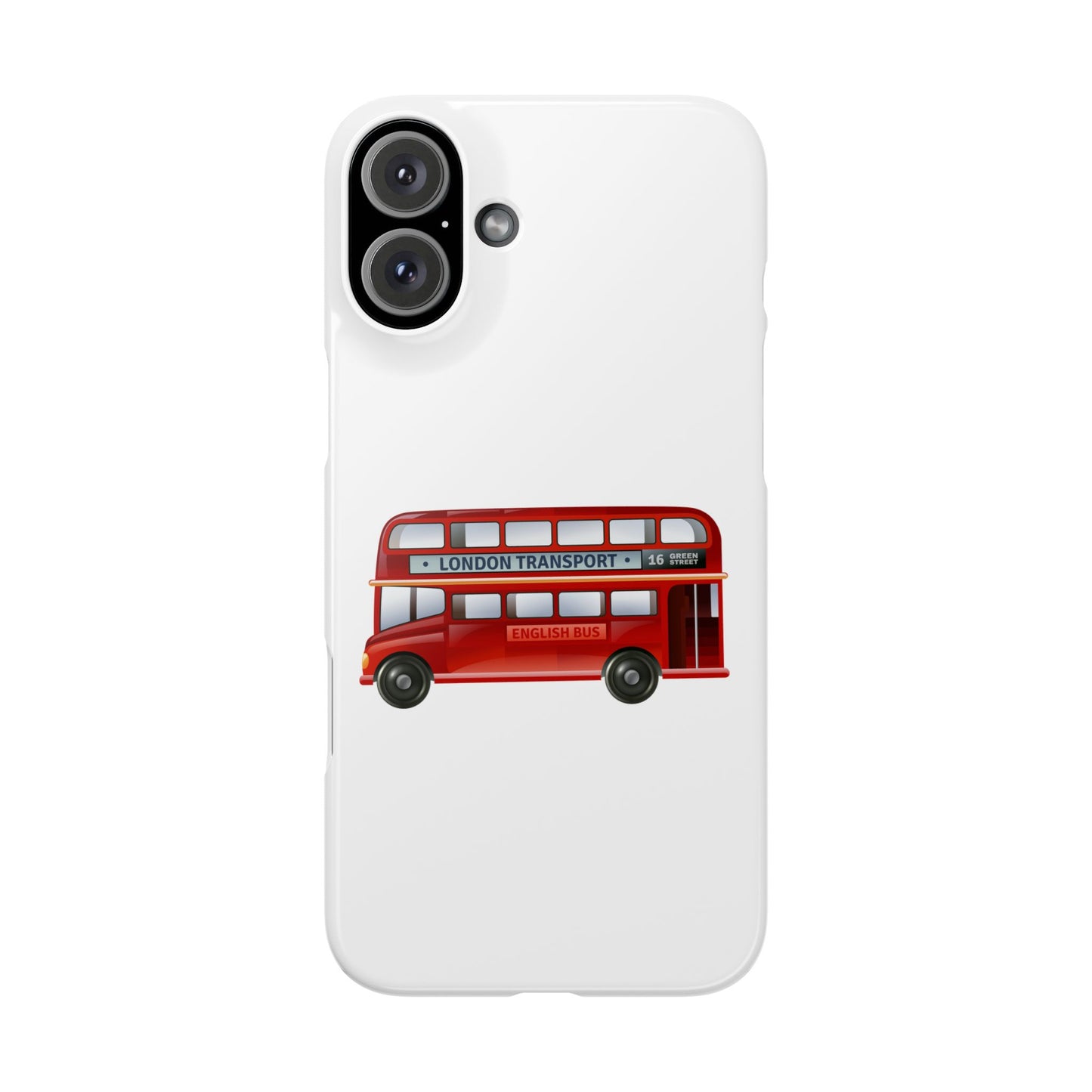 Vintage London Bus Phone Cases | Slim Phone Cover, London Gifts, Travel Accessories, Unique Phone Case, Bus Lover Gift