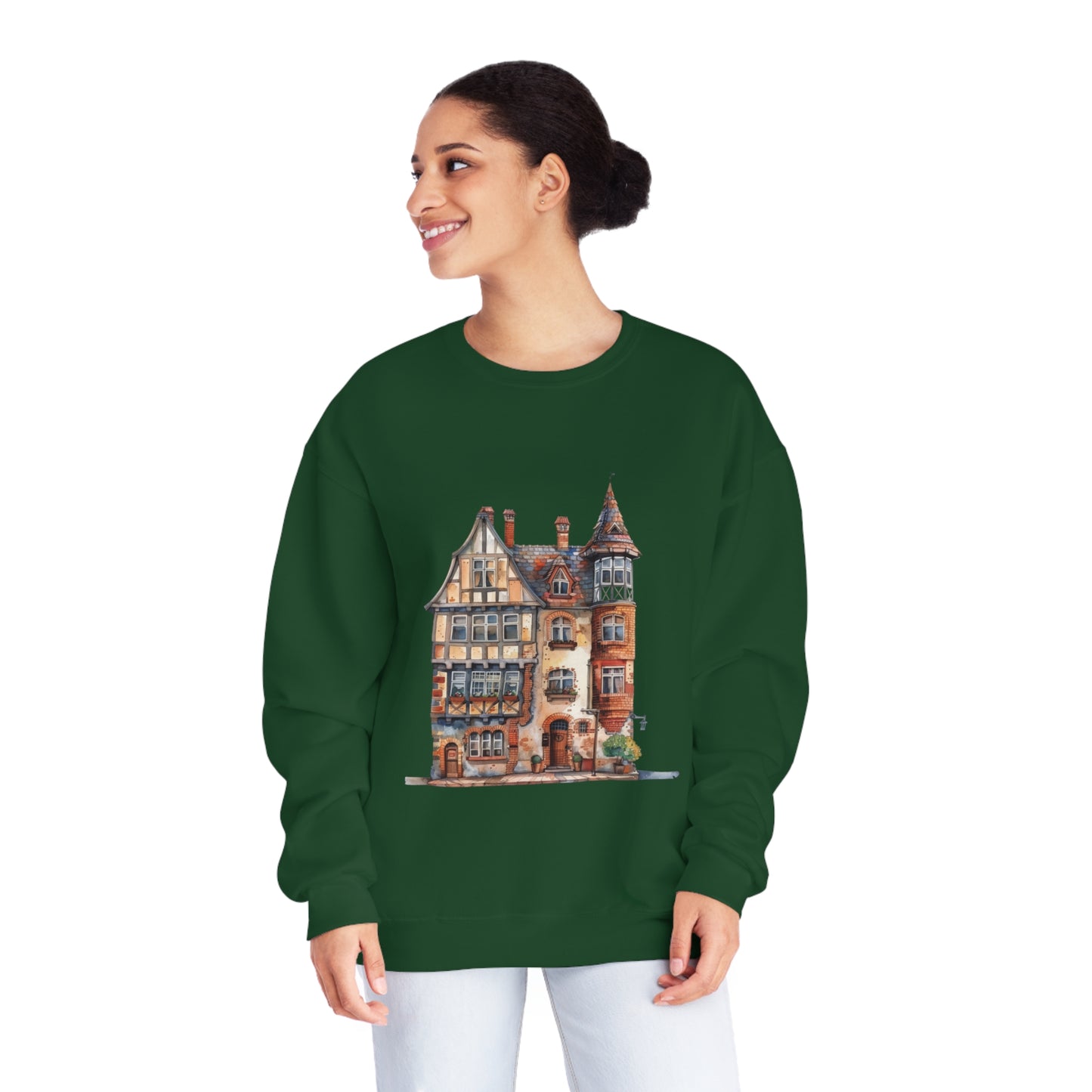 Unisex NuBlend® Crewneck Sweatshirt - Charming & Cozy - Life in a British Village House