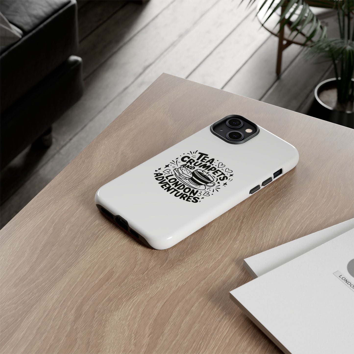 London Adventures Phone Case - Tea & Crumpets Design