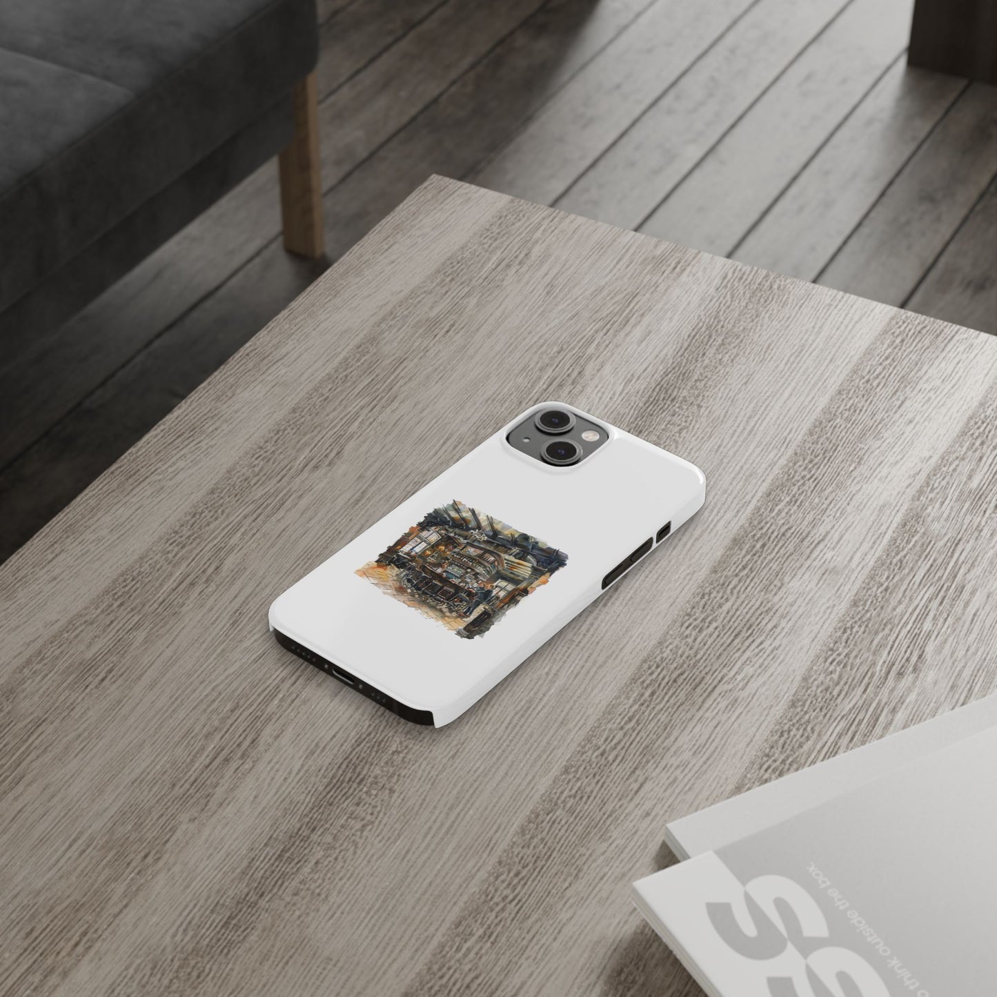 Artisan Bar Scene Phone Cases, Custom Slim Cases for Home Decor Lovers, Unique Gift for Bar Enthusiasts, Perfect for Birthdays and Holidays