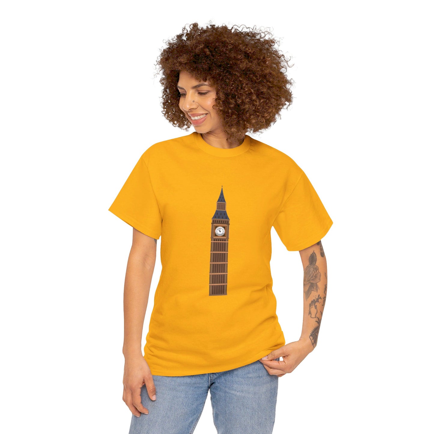 Big Ben - Iconic British Tower and Landmark Classic Unisex Heavy Cotton T-shirt