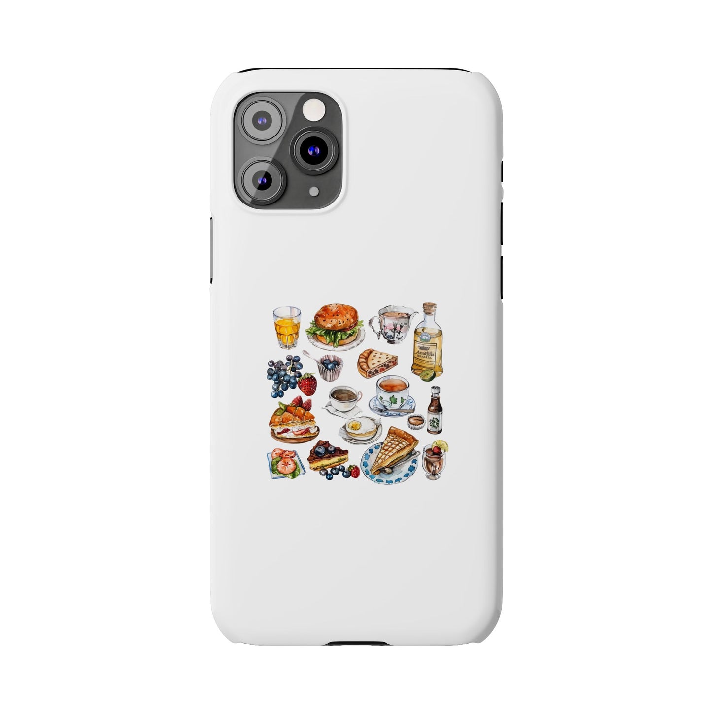 Delightful Foodie Phone Cases for Culinary Lovers | Slim Protective Cases | Ideal Gift for Food Enthusiasts, Unique Kitchen Decor