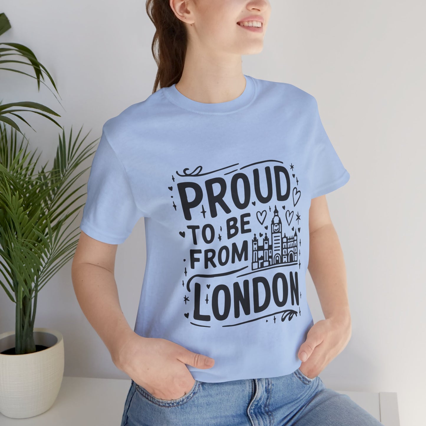 Unisex Jersey Short Sleeve Tee - Proud to be from London
