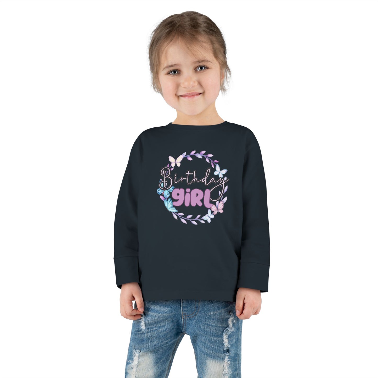 Birthday Girl Toddler Long Sleeve Tee