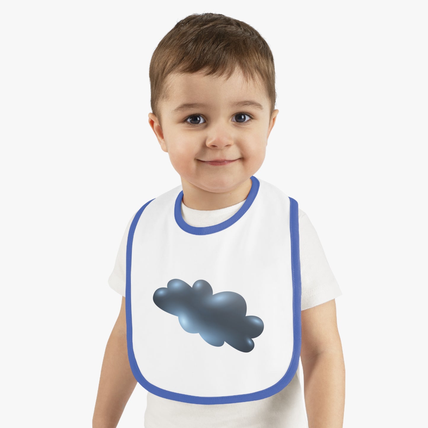 Baby Bib with Cute Cloud Design, Toddler Feeding Accessory, Baby Shower Gift, Infant Fashion, Cloud Pattern Bib