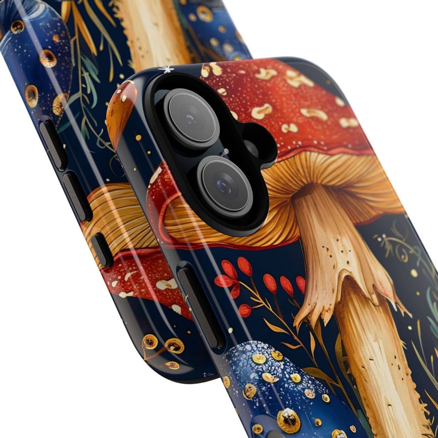 Colorful Mushroom Phone Case, Tough Cases with Nature Design, Gift for Nature Lovers, Artistic Phone Protector, Gift for Her