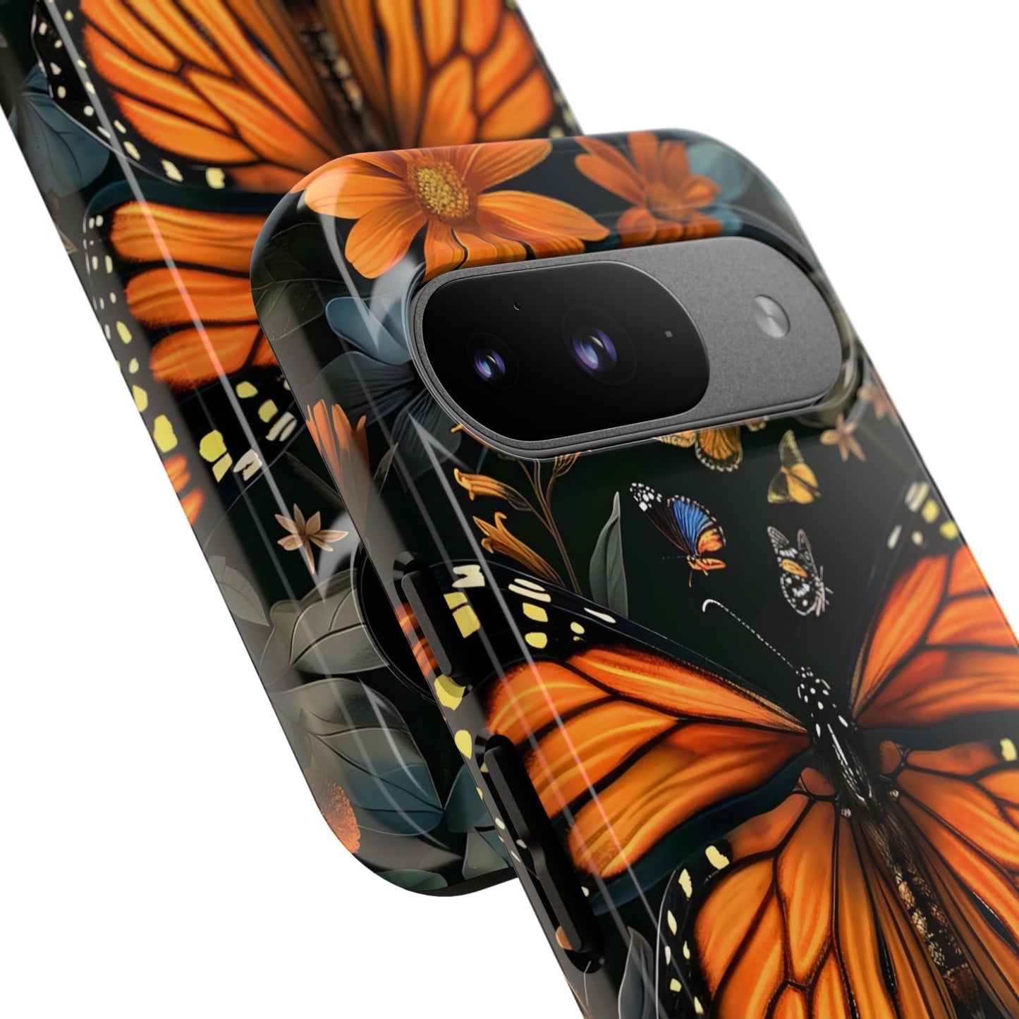 Monarch Butterfly Phone Case, Tough Cases, Nature Lover Gift, Floral Mobile Cover, Eco-Friendly Phone Accessory, Butterfly Design