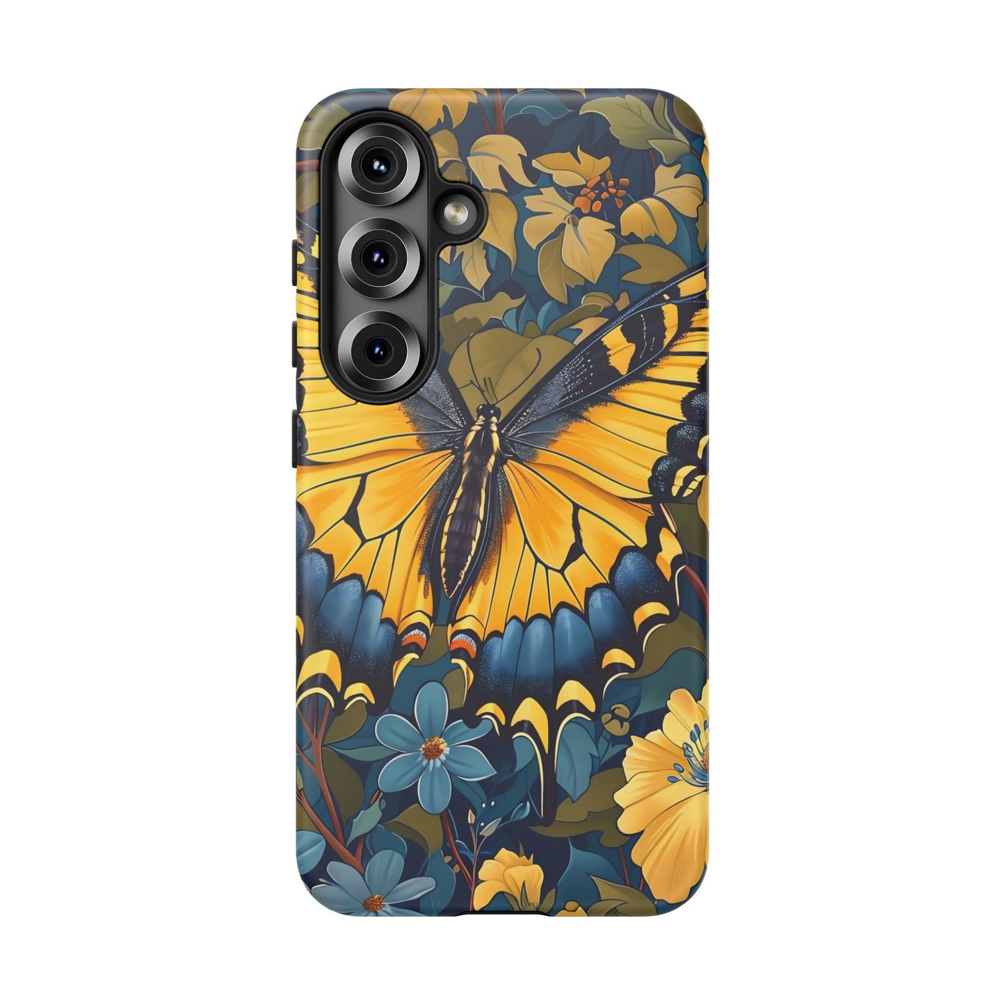 Colorful Butterfly Phone Case, Floral Design, Tough Cases, Protective Cover, Gifts for Nature Lovers, Birthday Present