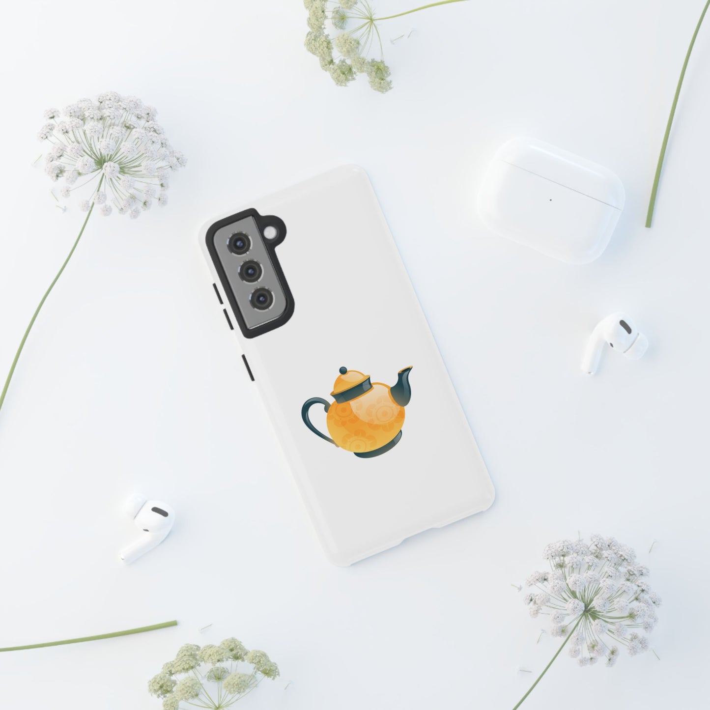 Stylish Phone Case with Teapot Design, Perfect Gift for Tea Lovers, Unique Accessory for Any Occasion, Durable Protection, Trendy Tech Gear