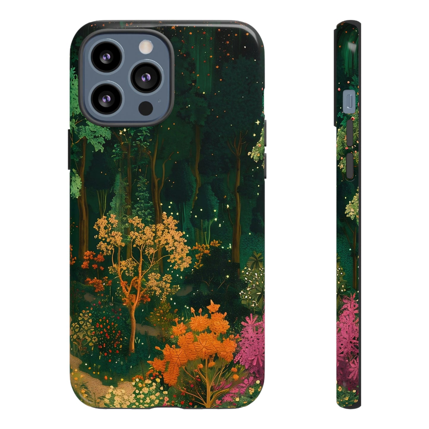 Nature-Inspired Phone Case, Floral Design, Tough iPhone Cover, Gift for Nature Lovers, Colorful Phone Accessory