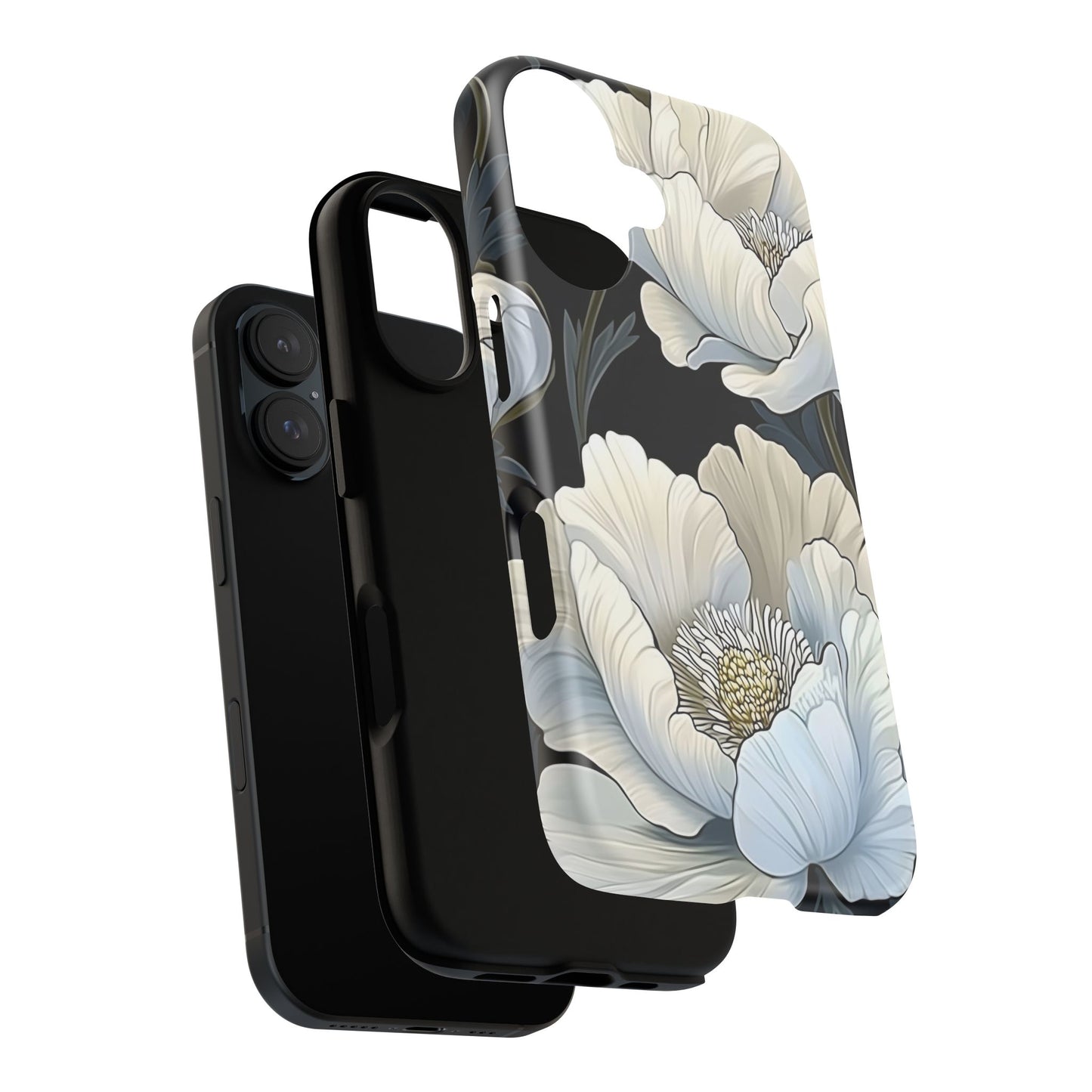 Floral Phone Case, Tough Cases for Women, Stylish Phone Cover, Floral Design Phone Protector, Nature Inspired Tech Accessories