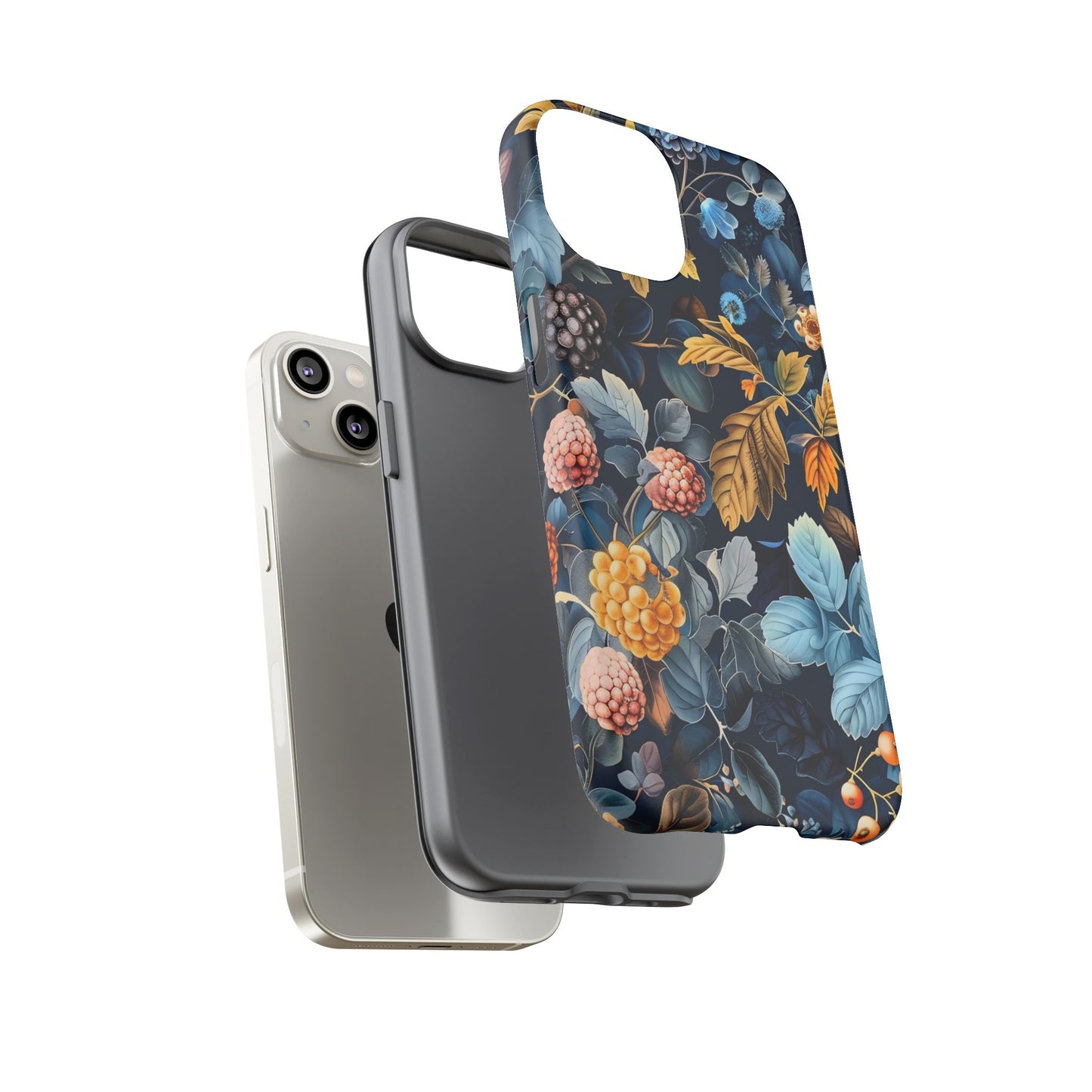 Floral iPhone Case, Tough Phone Cover, Nature-inspired Accessory, Gift for Her, Trendy Protection Case