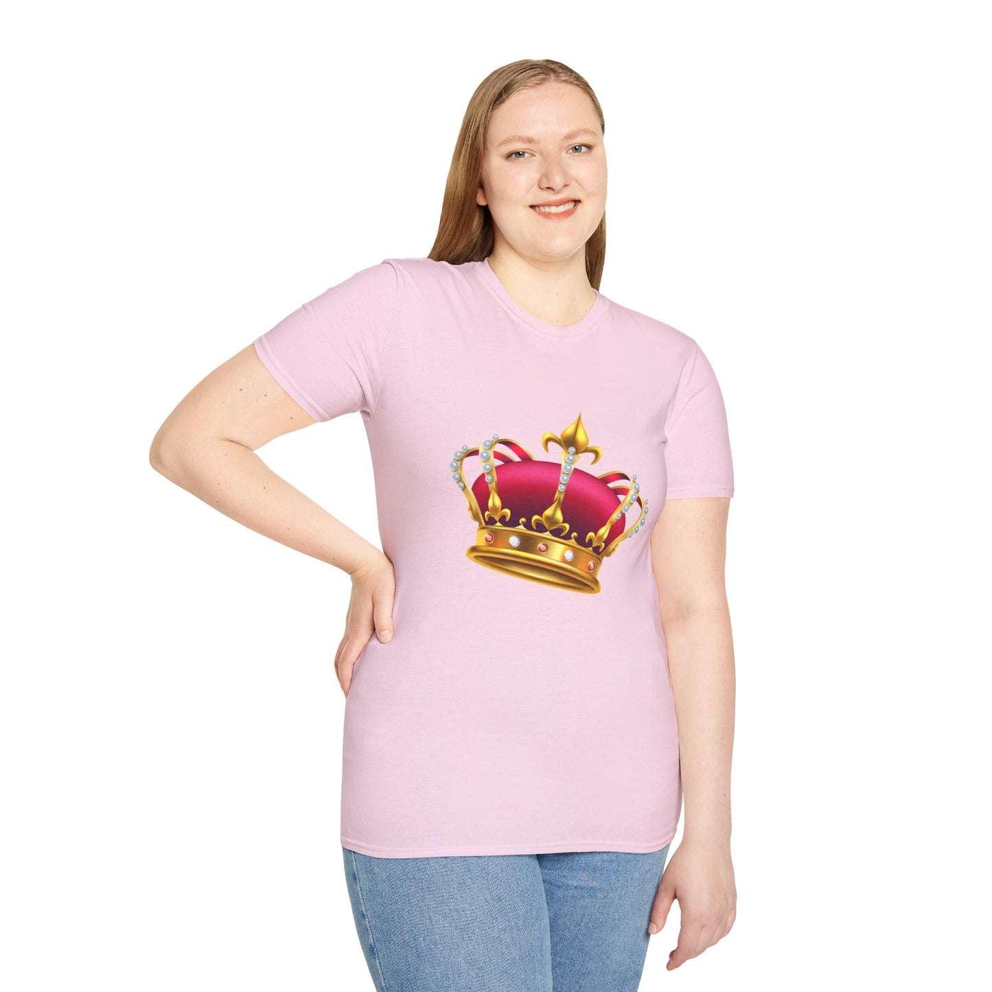 Unisex Softstyle T-Shirt - British Royal Crown Design - Iconic Symbol of Monarchy