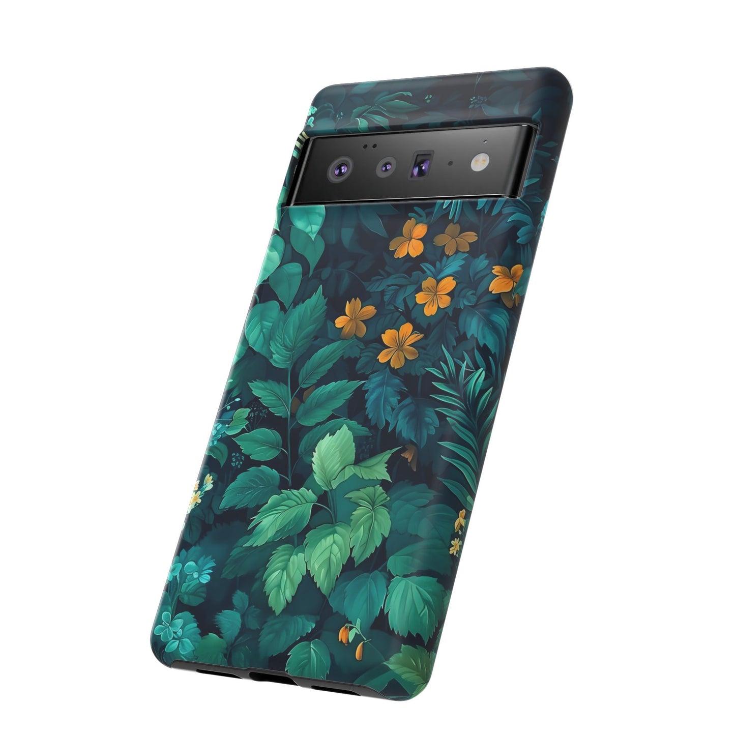 Tough Floral Phone Case, Floral Phone Cover, Nature-Inspired Phone Protector, Greenery Mobile Case, Eco-Friendly Gift Ideas