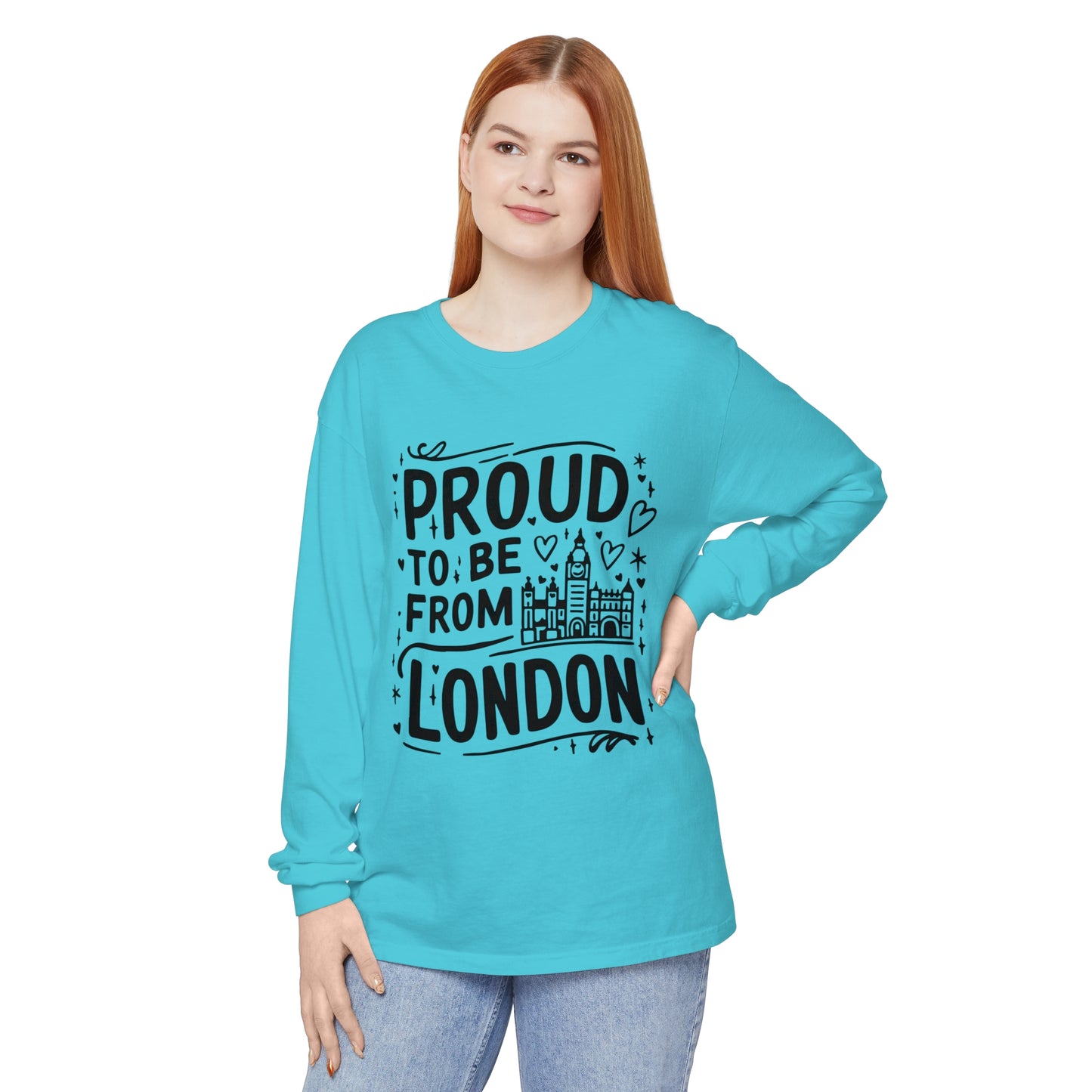 Unisex Garment-dyed Long Sleeve T-Shirt -