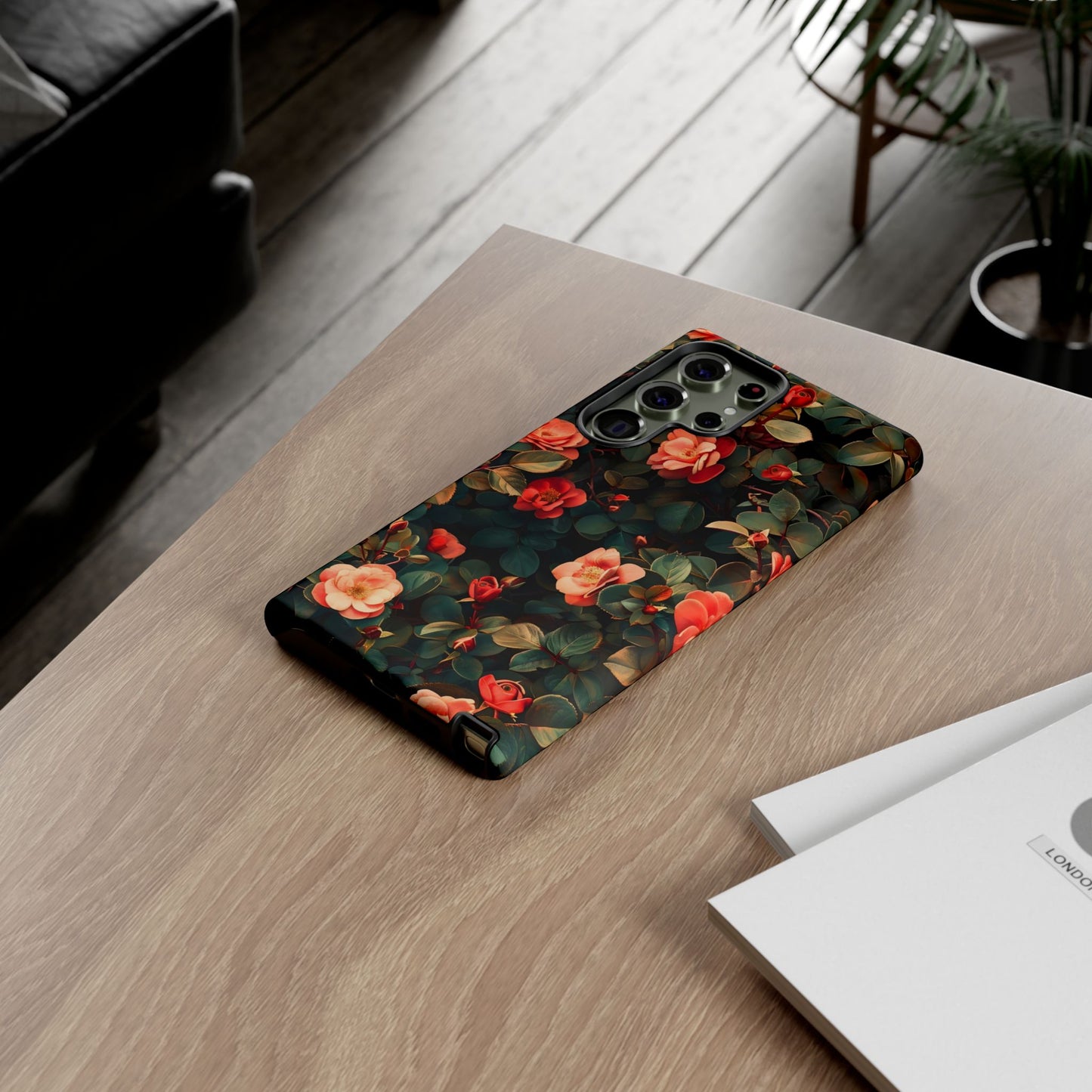 Floral Phone Case - Elegant Floral Design, Tough Protective Case, Perfect Gift for Her, Trendy Phone Accessories, Mother’s Day, Birthday