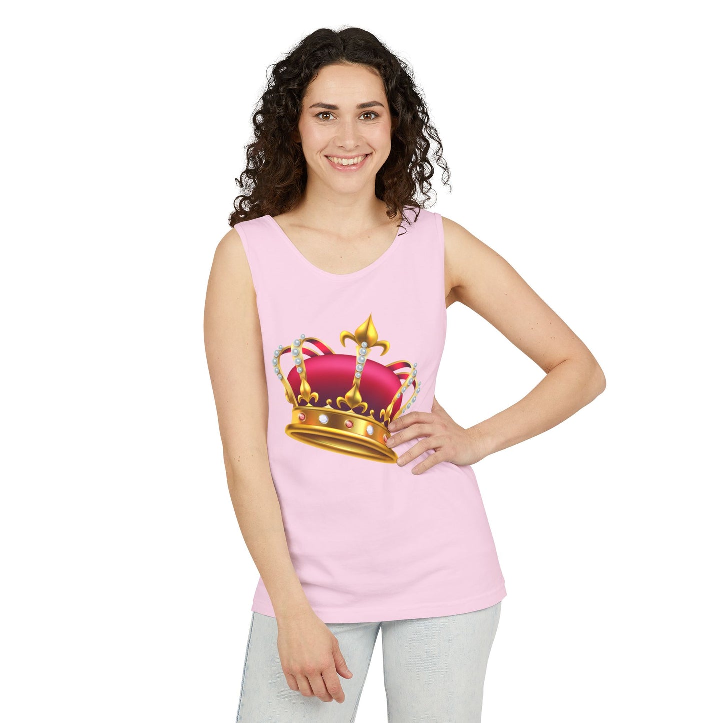 Unisex Garment-Dyed Tank Top - British Royal Crown