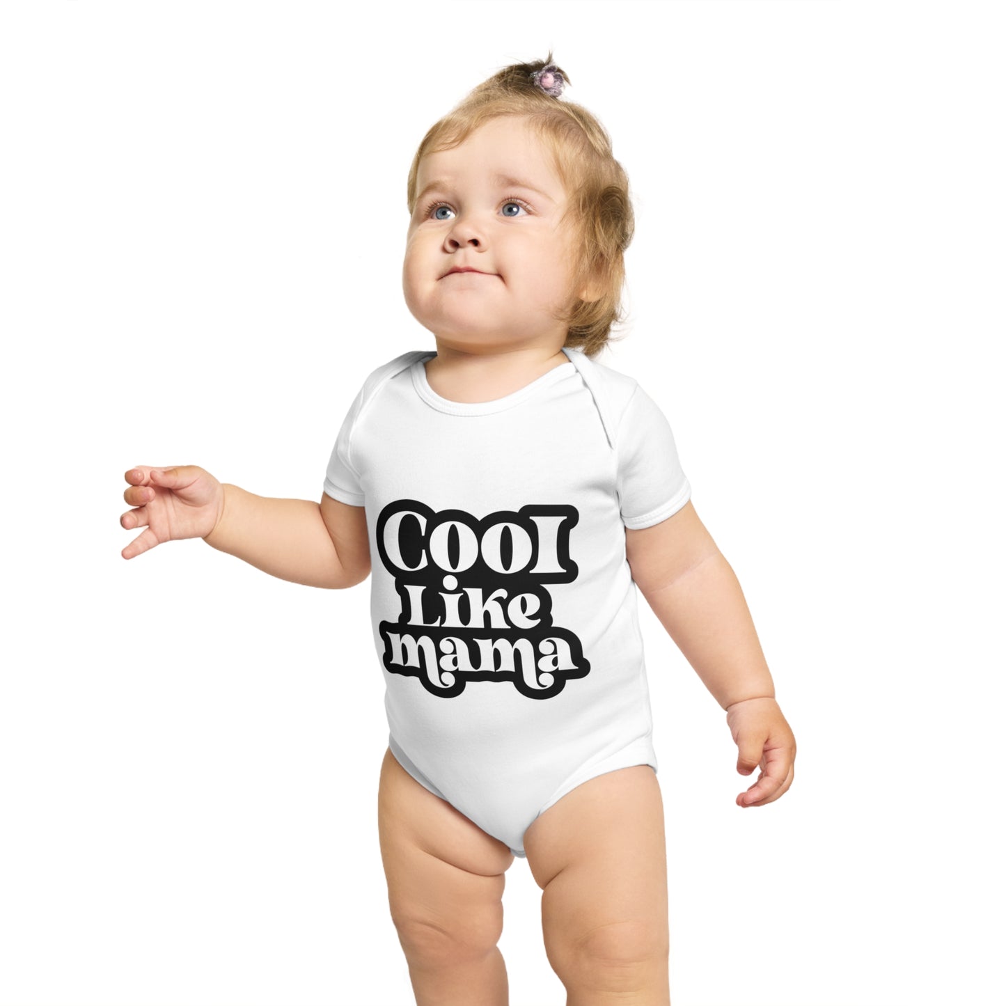 Cool Like Mama Baby Bodysuit - Cute Short Sleeve Outfit for Newborns