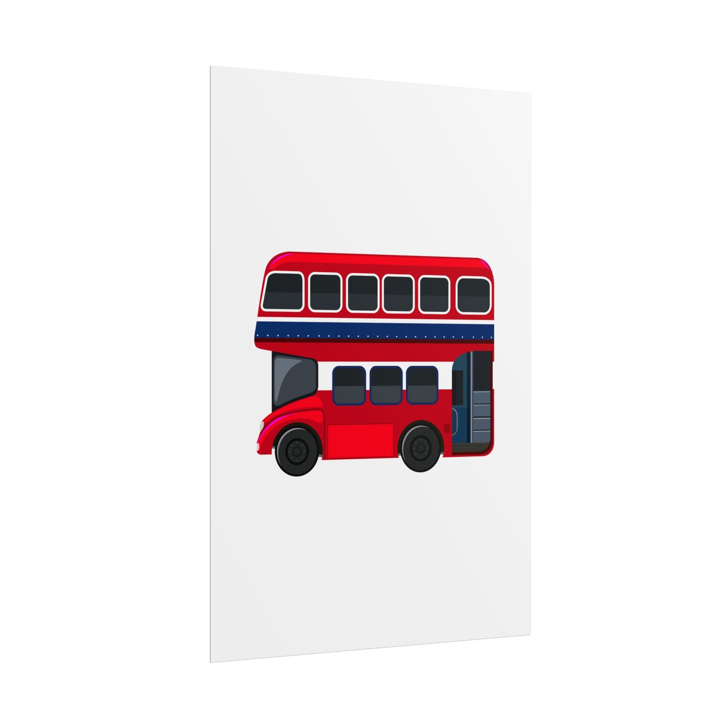 Red Double Decker Bus Rolled Posters