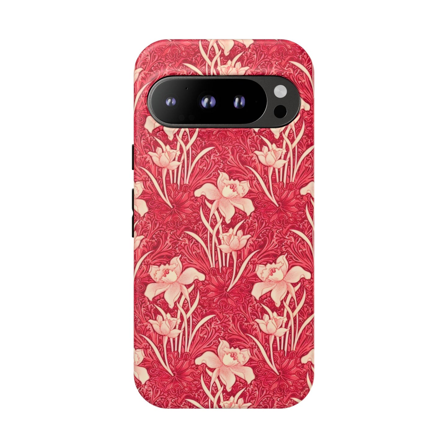 Floral Tough Phone Case - Durable, Stylish Accessory, Perfect Gift for Her, Floral Pattern, Customizable, Ideal for Daily Use