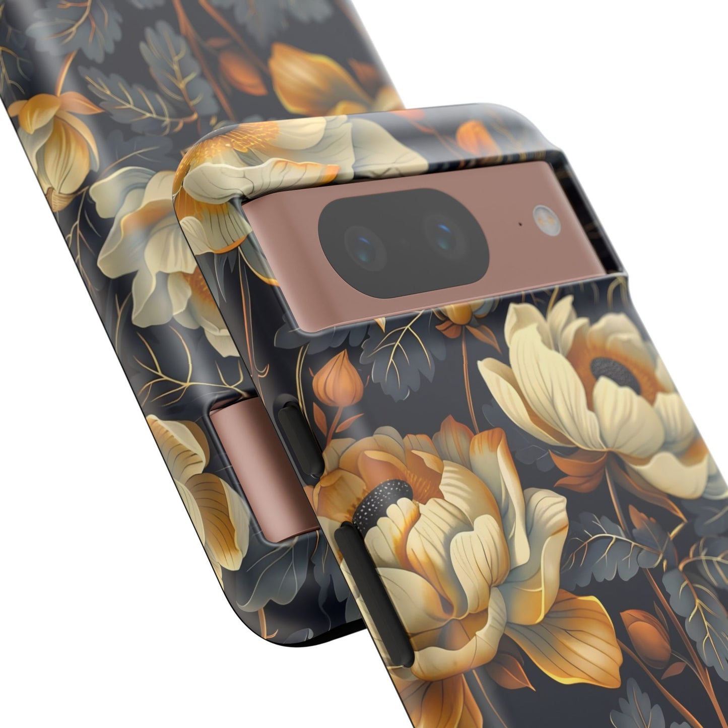 Floral Phone Case - Tough Cases, Stylish Mobile Cover, Flower Design, Holiday Gift, Trendy Accessory, Eco-Friendly Case