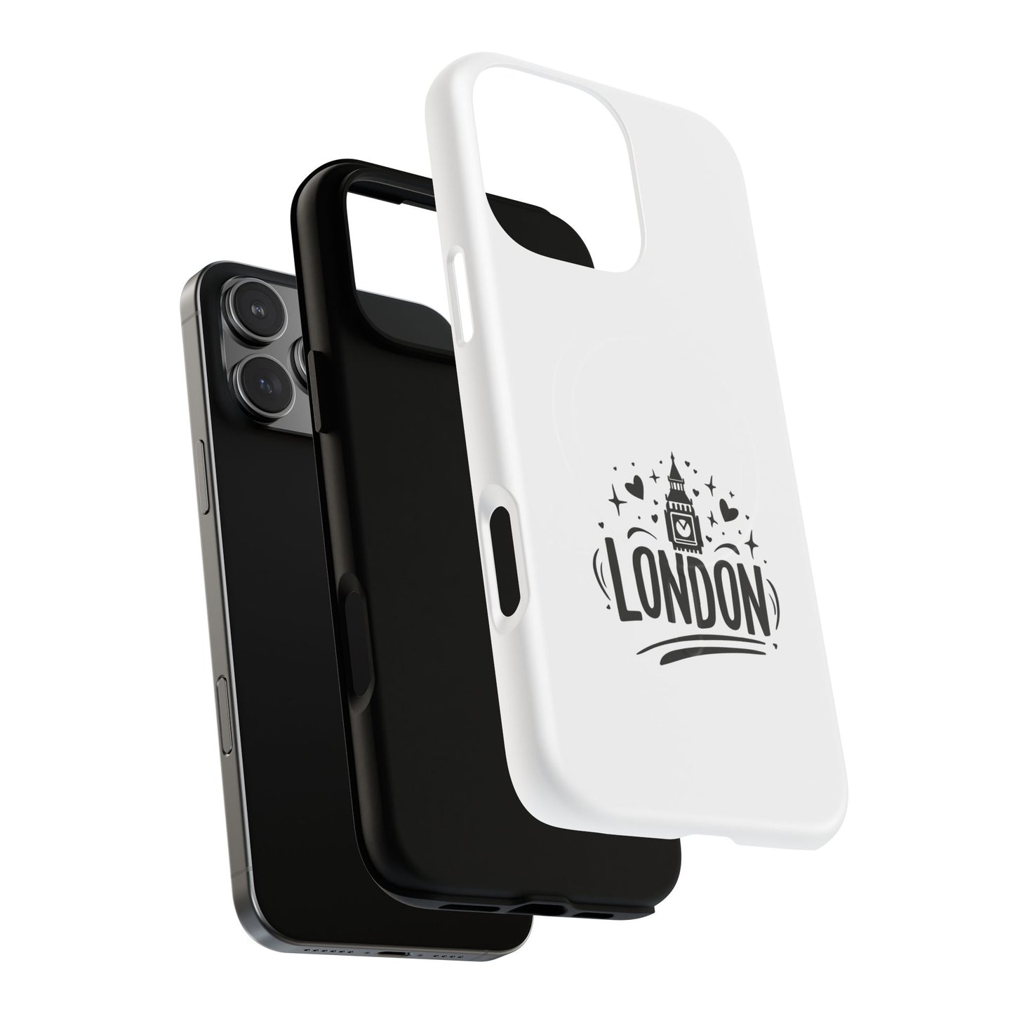 Stylish London-themed Magnetic Phone Case - Durable Protection, Perfect Gift, Unique Design, Travel Accessory, Personalized Cell Cover