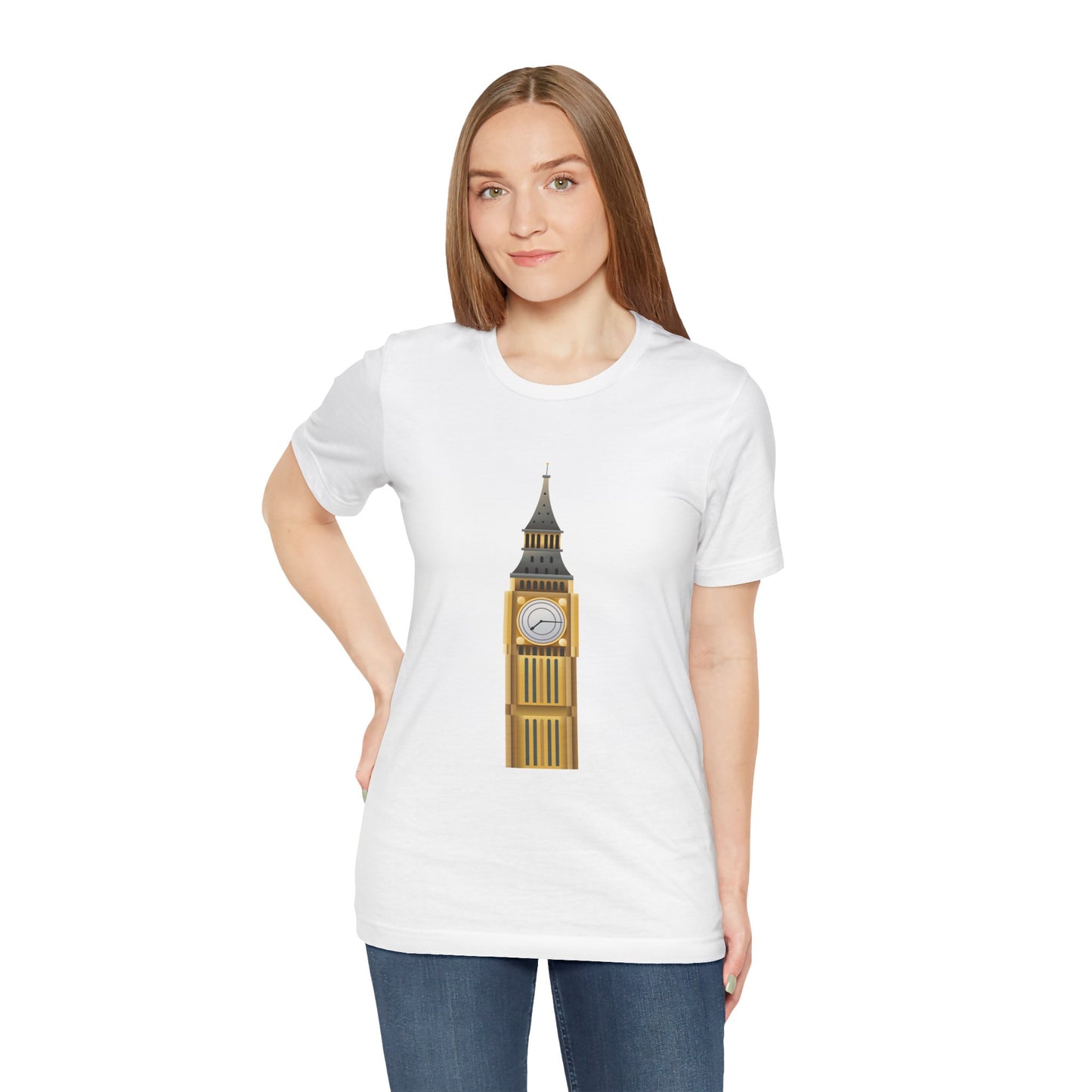 Unisex Jersey Short Sleeve Tee - Iconic Big Ben Clock Tower Design - London Landmark