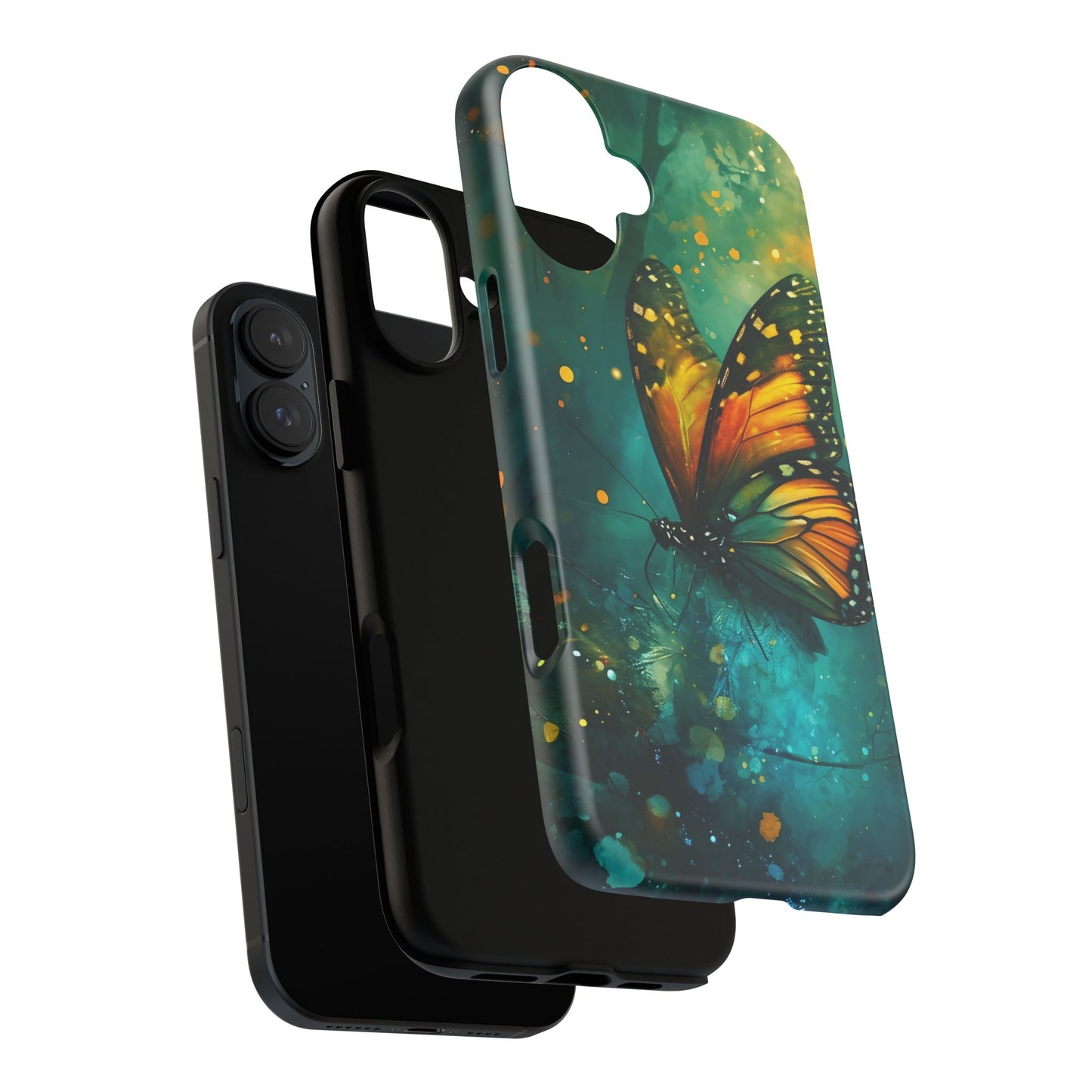 Colorful Butterfly Phone Case, Tough Cases for iPhone and Samsung, Cute Tech Accessories, Nature Lovers Gift, Vibrant Floral Design