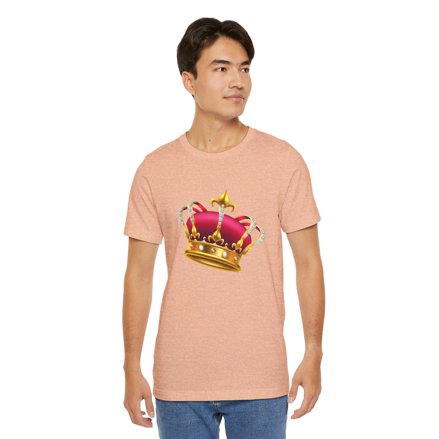 Unisex Jersey Short Sleeve Tee - Monarchy Rich British Royal Crown Design